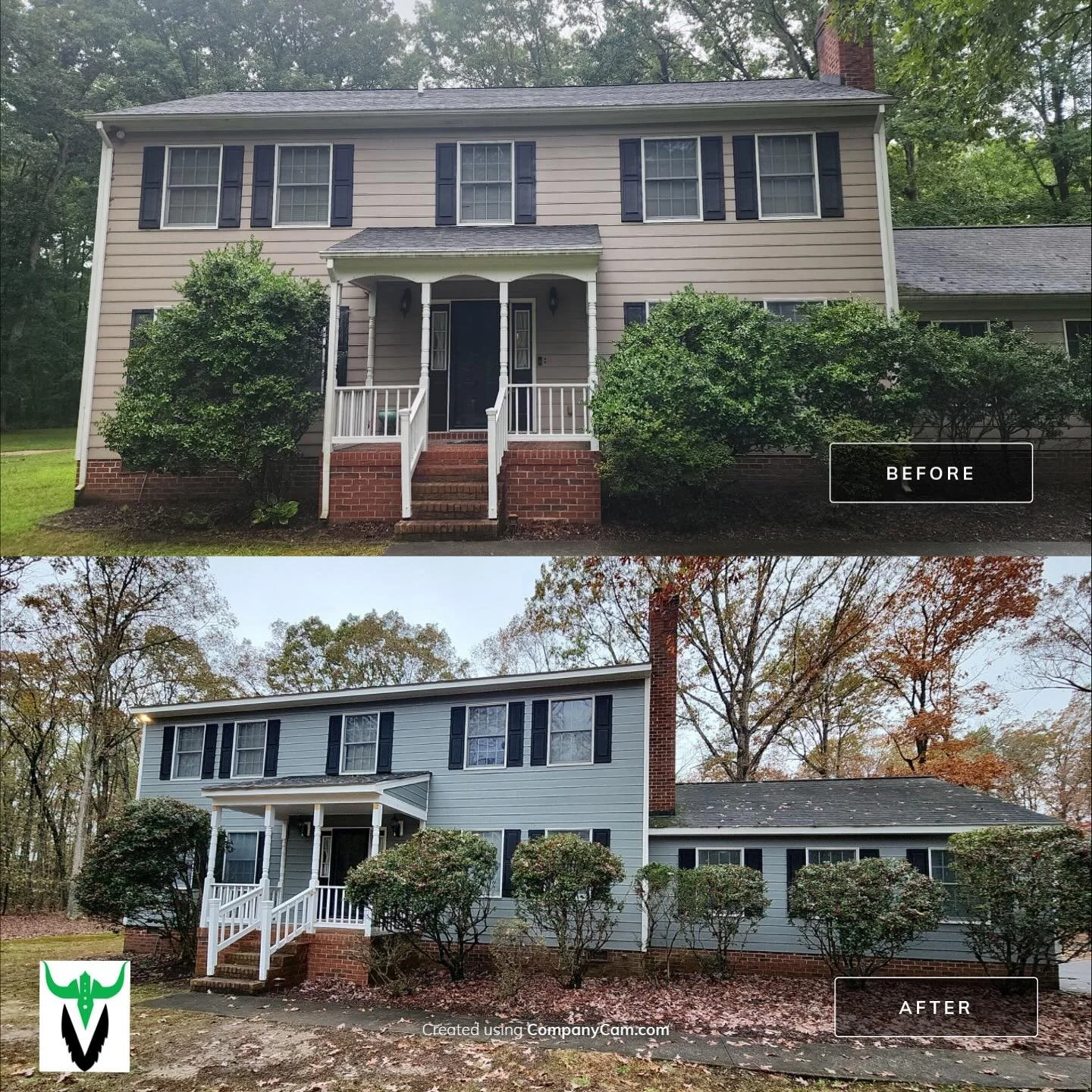 New siding, new life! ✨ Check out this stunning transformation with brand-new Hardie Plank siding, giving this home a fresh, modern look! Ready to upgrade your home&rsquo;s exterior?

Call (804) 400-2519 today! 🏡🔨 

#HomeTransformation #HardiePlank