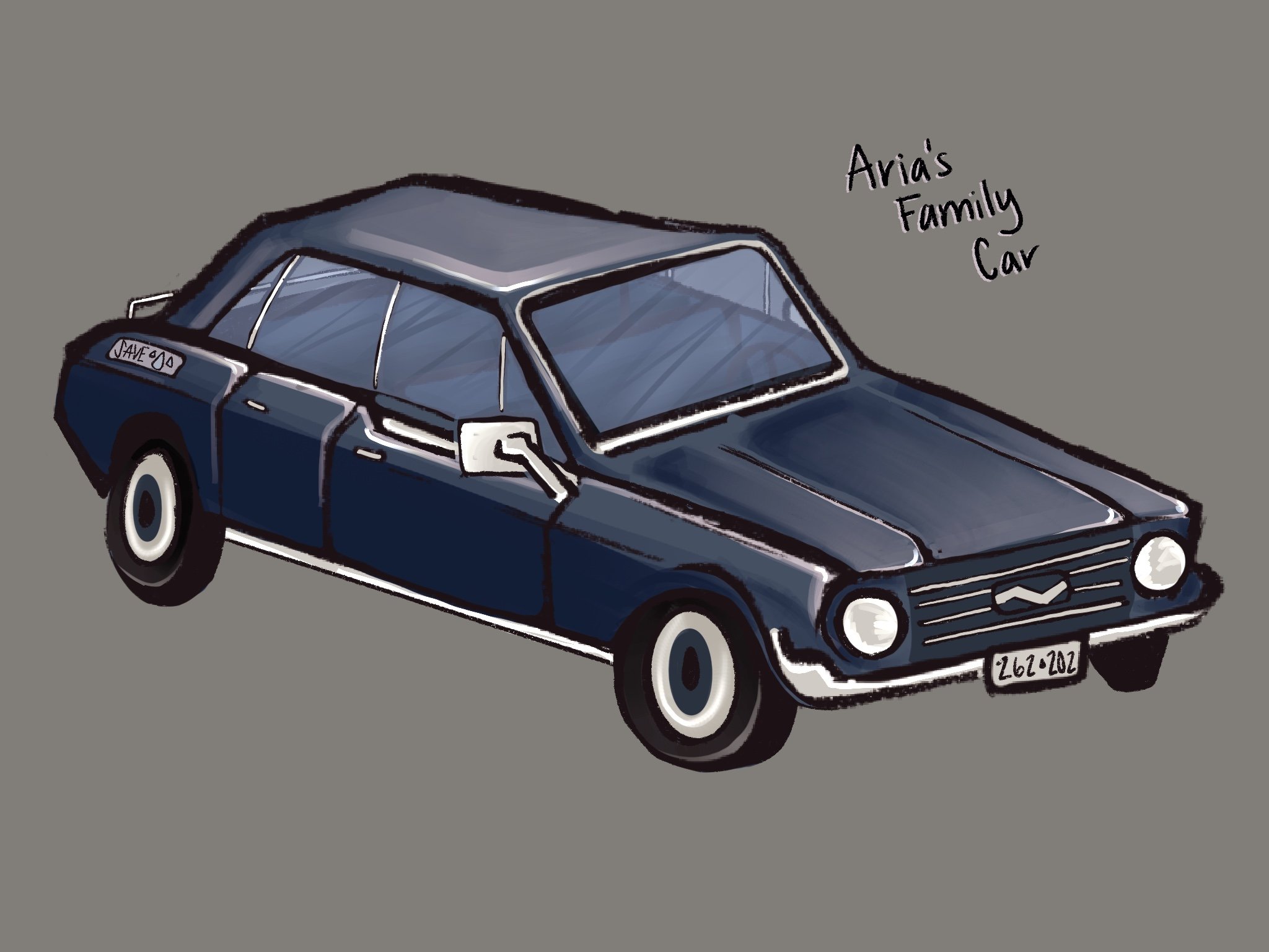 Aria's family car