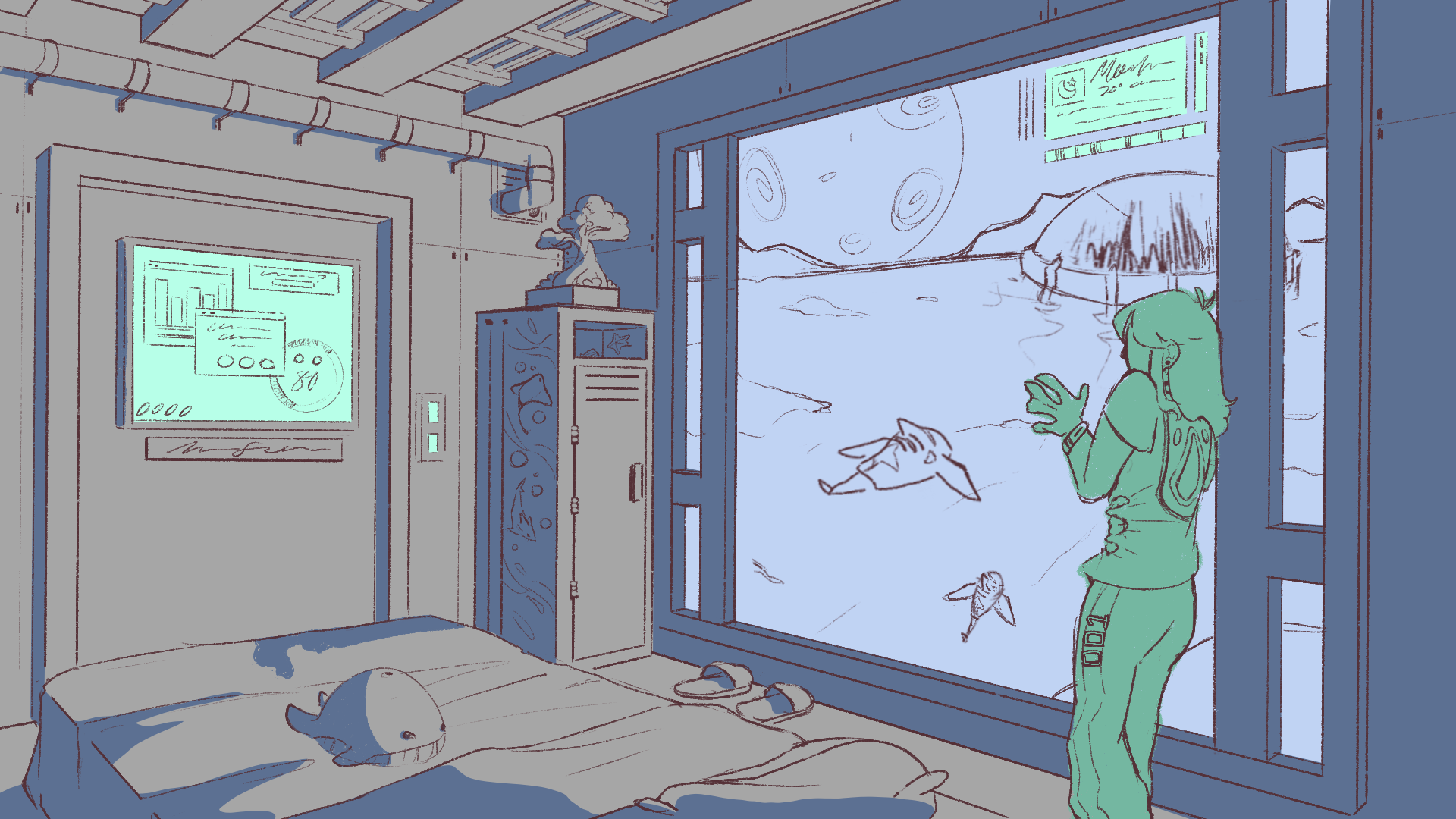 Space Age Environment with Girl WIP.png