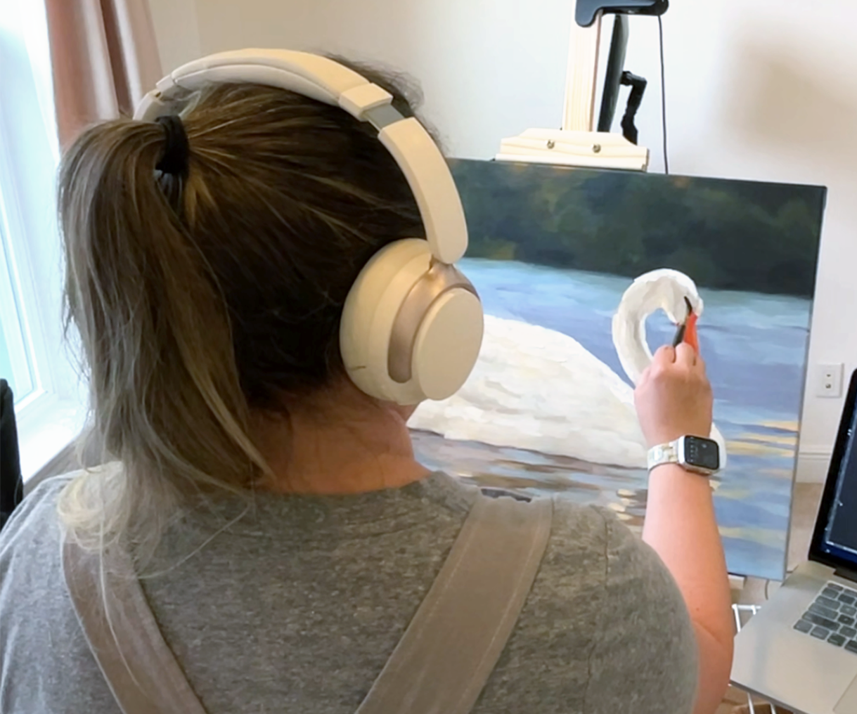 Swan Reflection In Progress.png