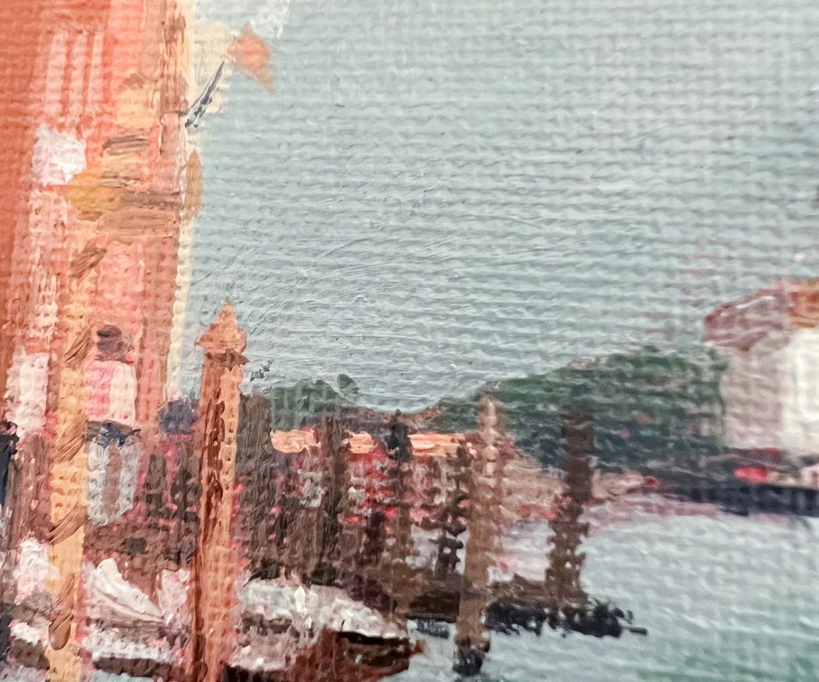 detail image of painted pier