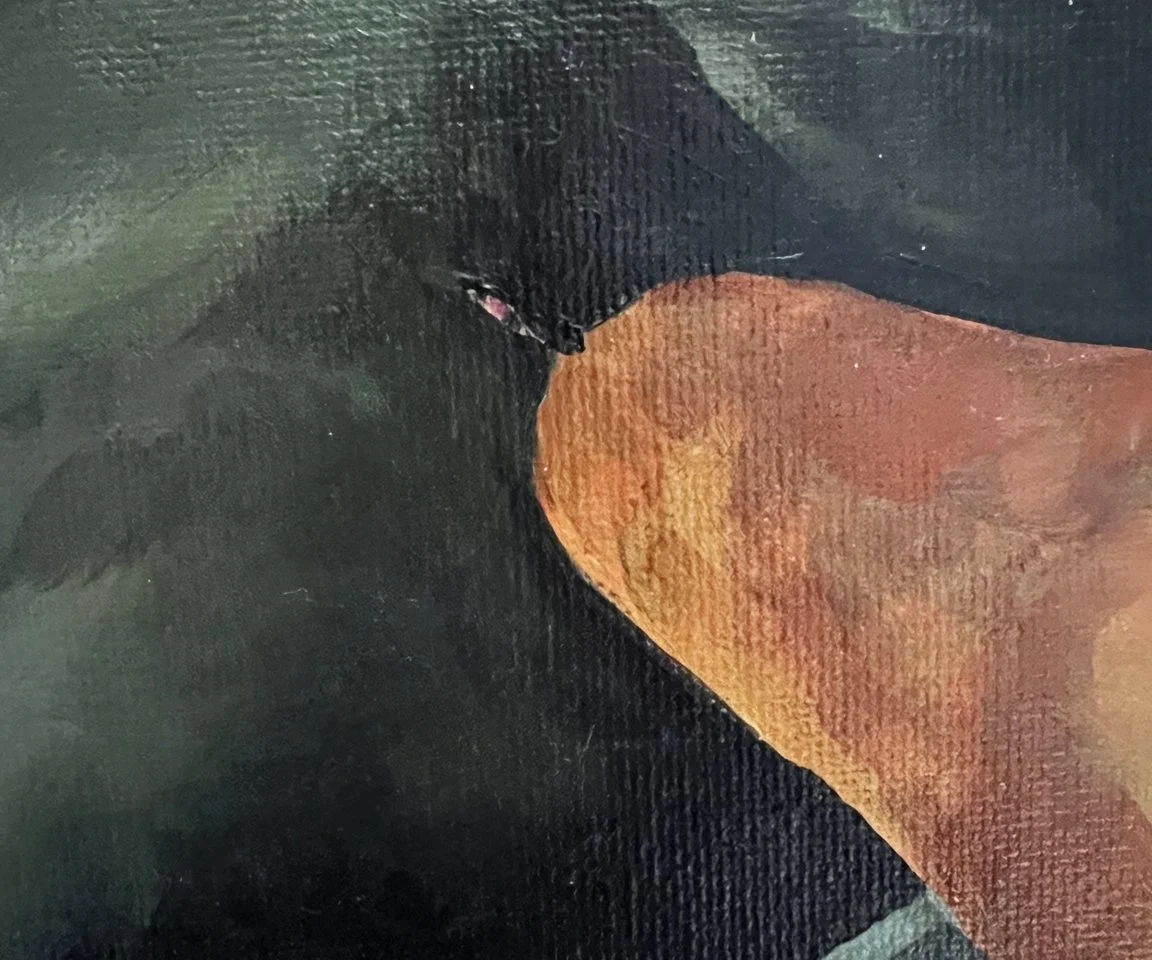 detail image of pear top on green sheet