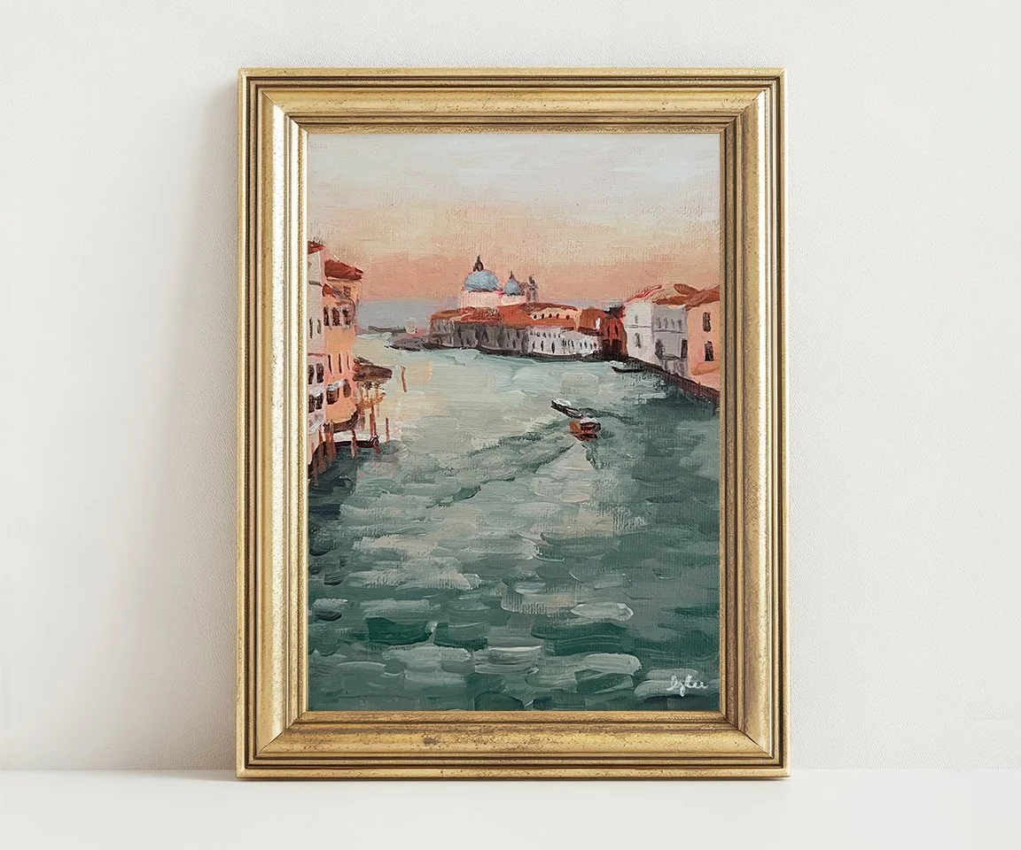 "Sunset on the Grand Canal-Venice" Limited Edition Print