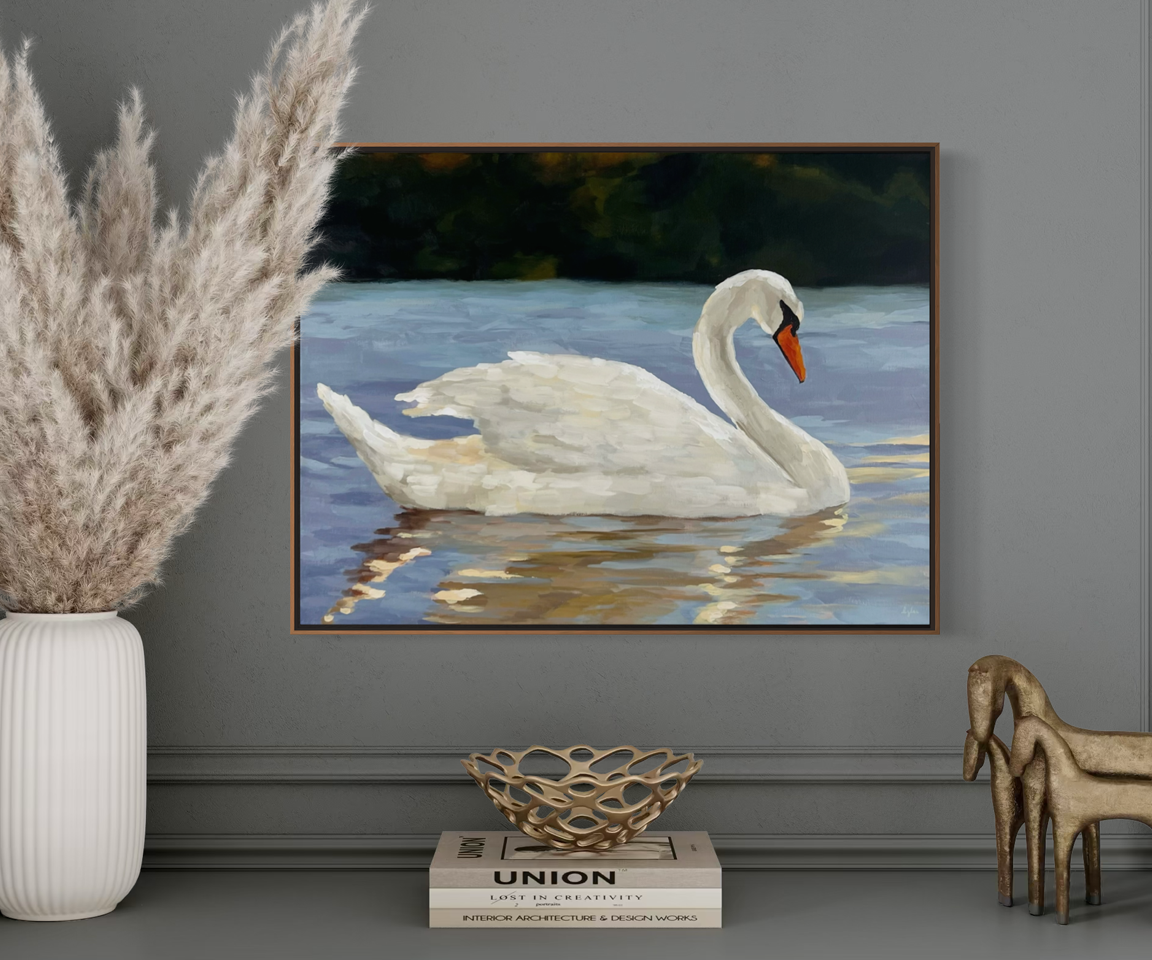 Swan Reflection Bookcase.png