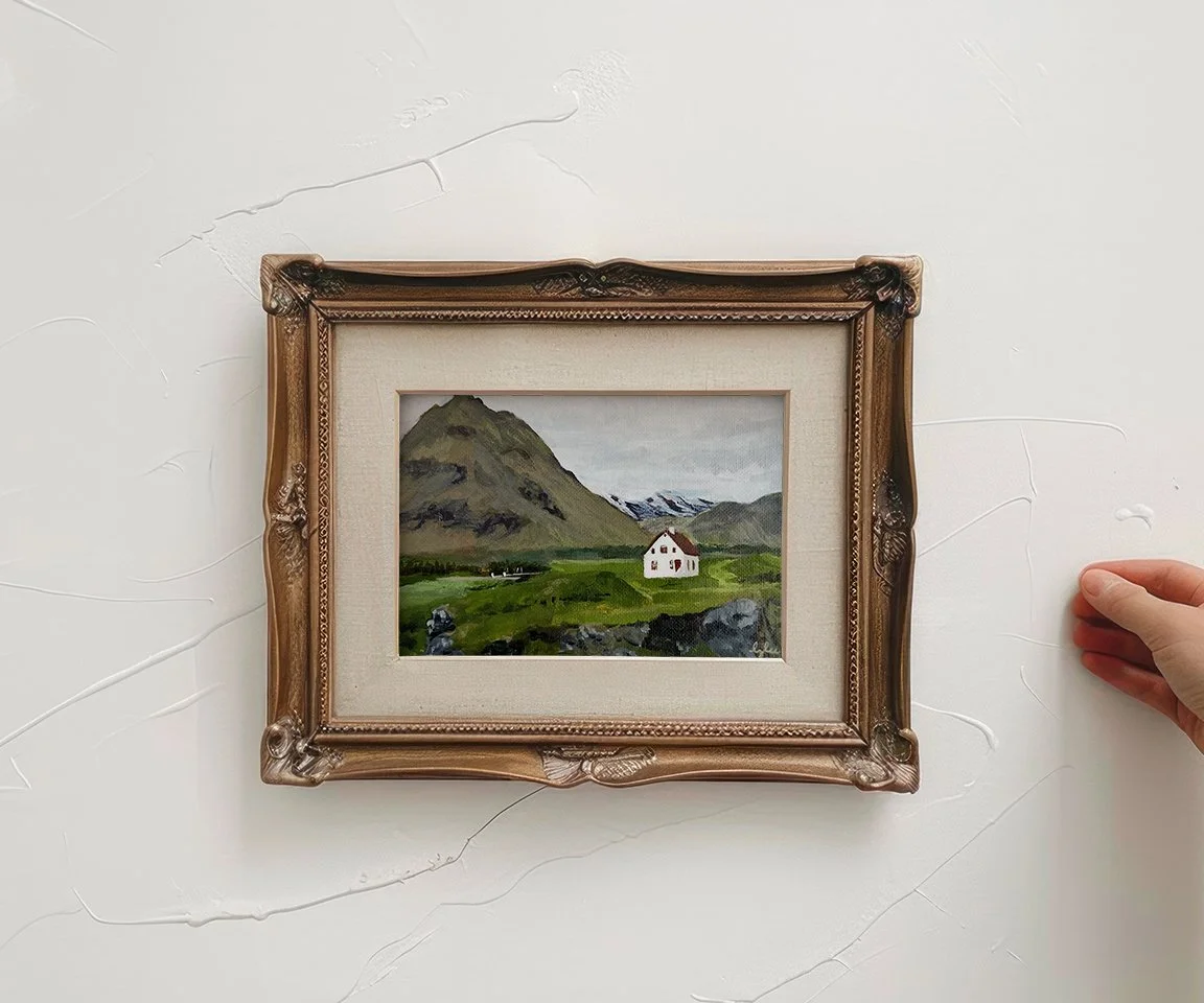 Iceland Home 7x5 Gold Frame Print matted.jpg