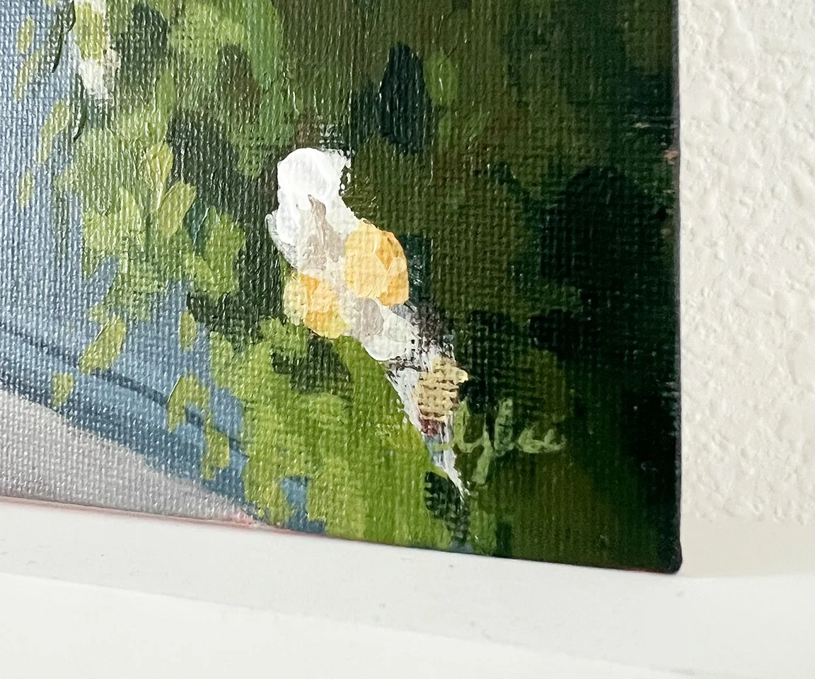 Garden Door 9x12 Landscape Painting-Sign.jpg