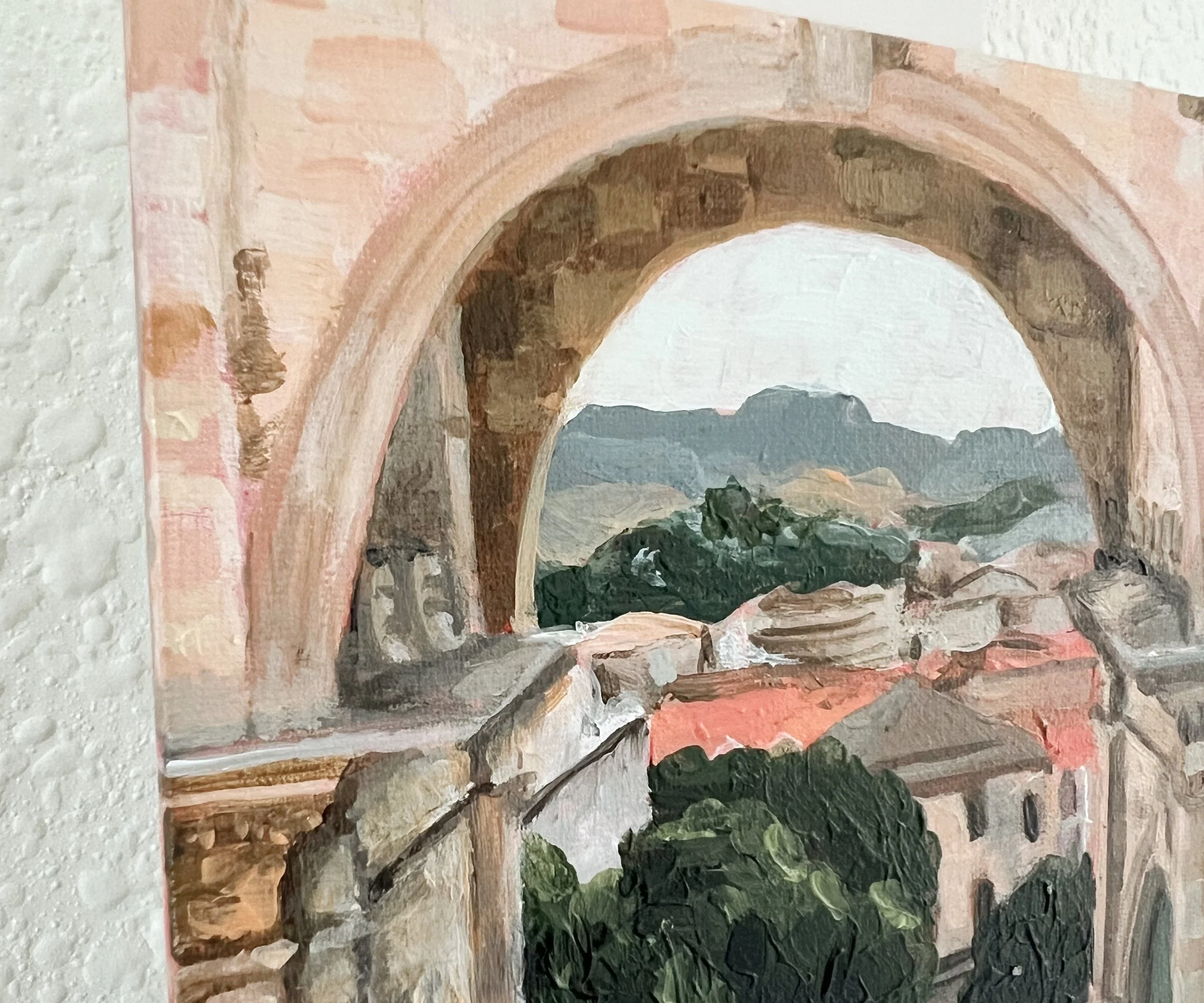 detail view of brushstrokes