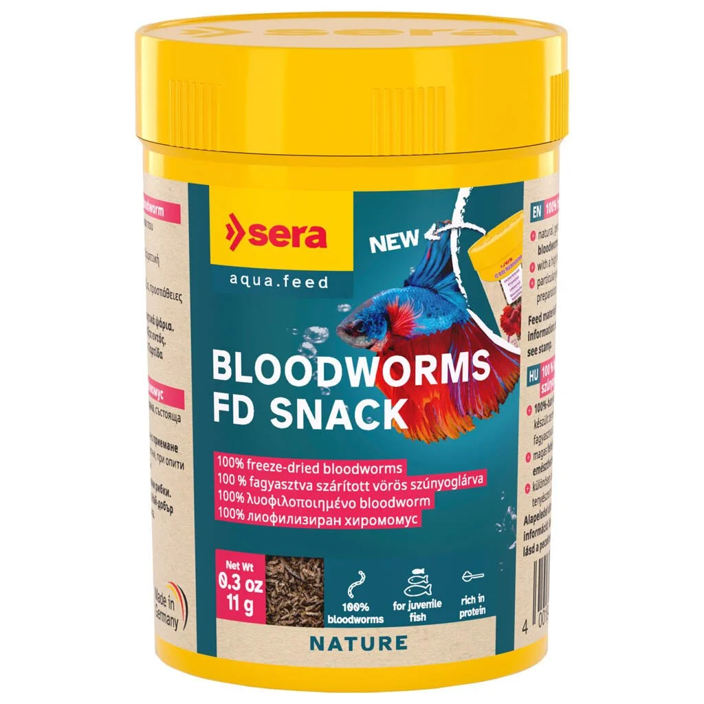 sera Bloodworms Freeze Dried Snack (11 g)