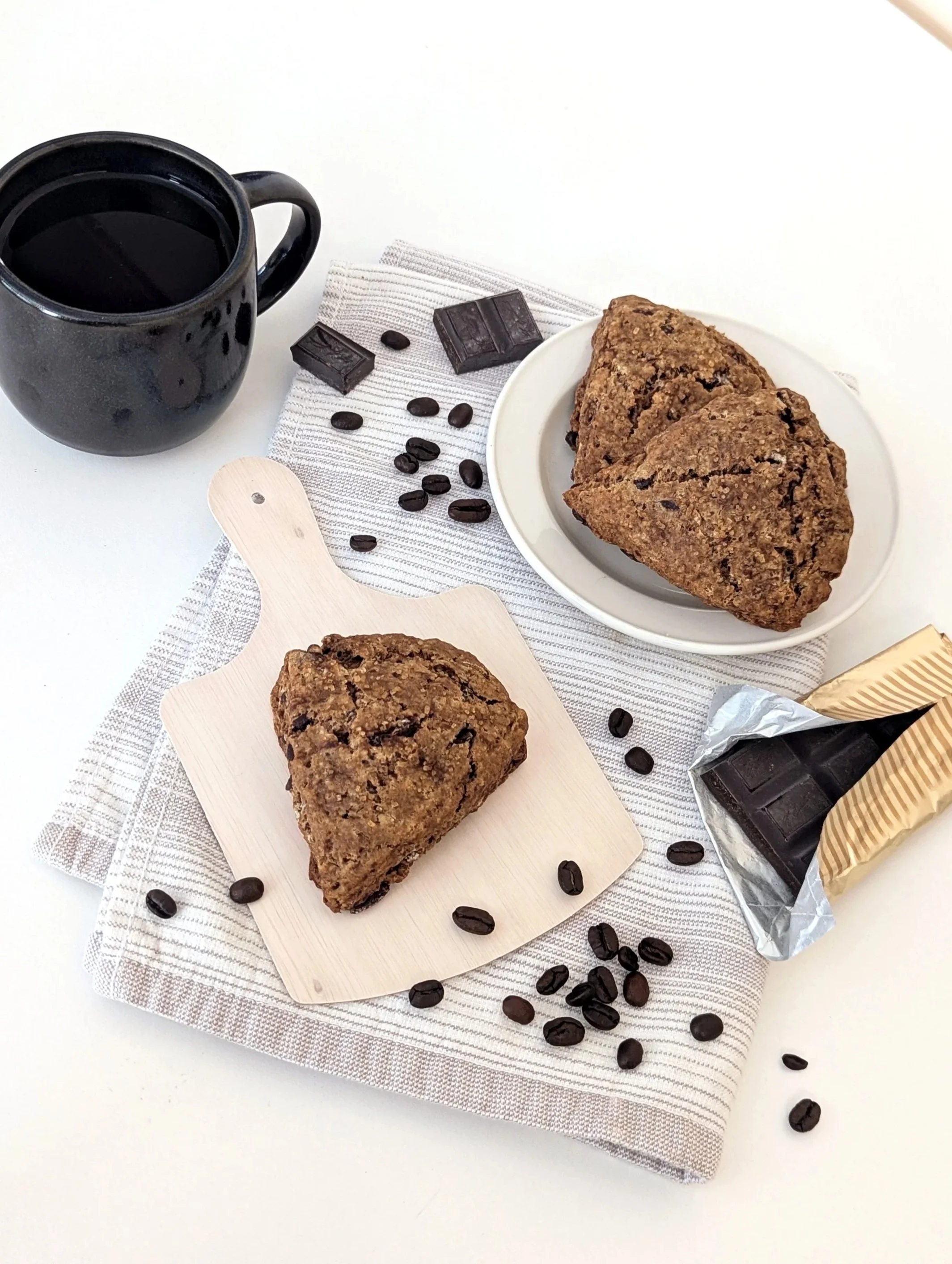 Chocolate Espresso Scones (3 pcs)