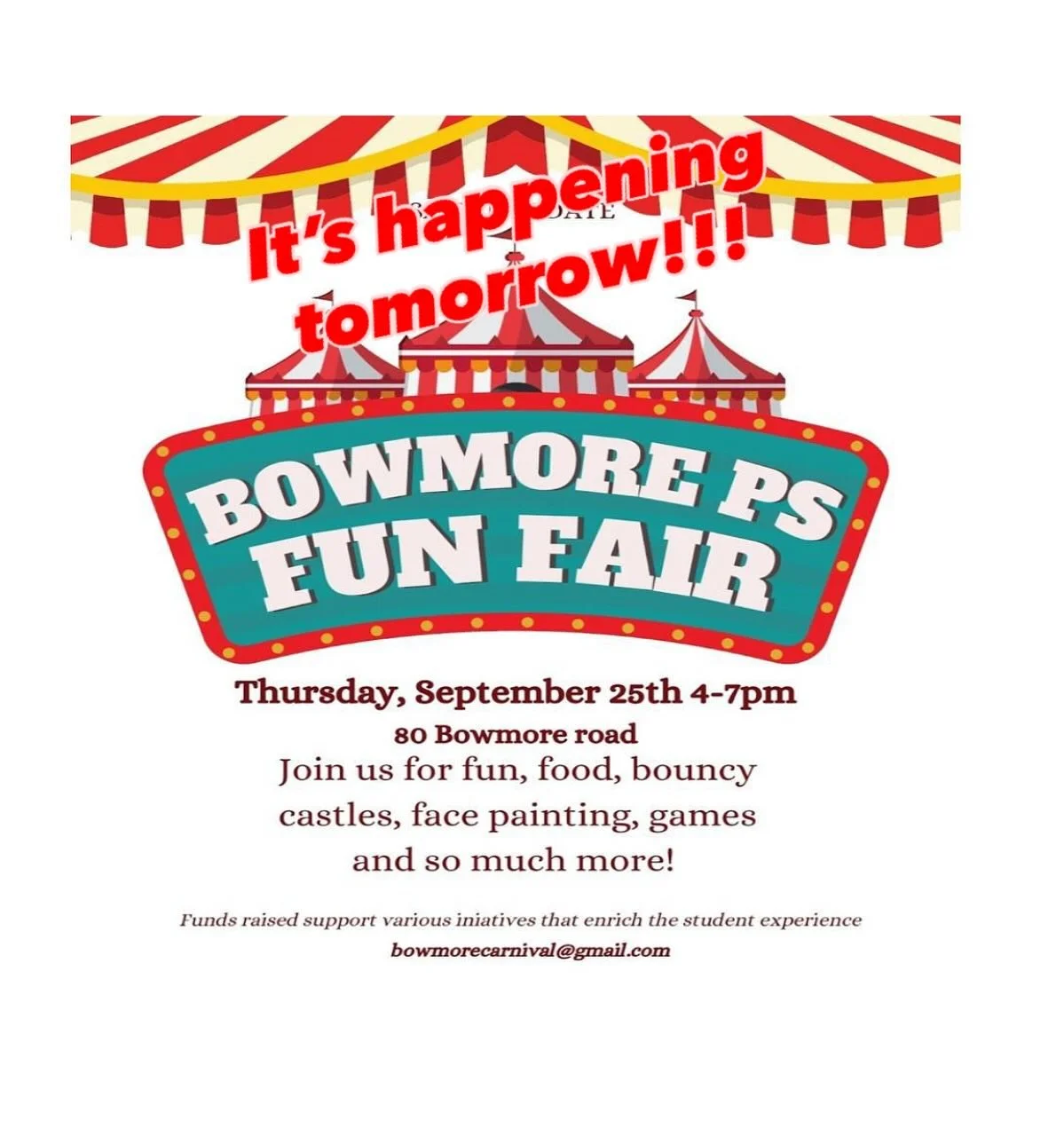 🎪🎪🎪See you on the field rain or shine!!🎪🎪🎪
