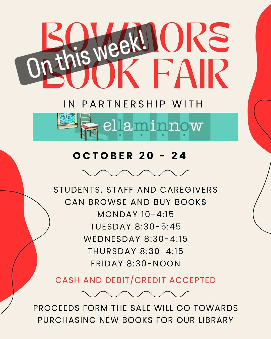 The Book sale is hopping!! Come on by to augment your collection and support the library!