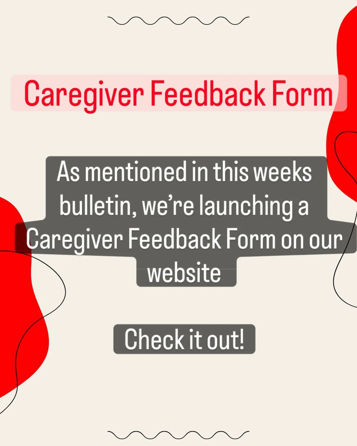 We are introducing a new &ldquo;Caregiver Connection Form&rdquo; hosted on the School Council website. It&rsquo;s a fast, easy way to get in touch with us with a few clicks of a button. Have a question? Have a concern? Want to send thanks to faculty 