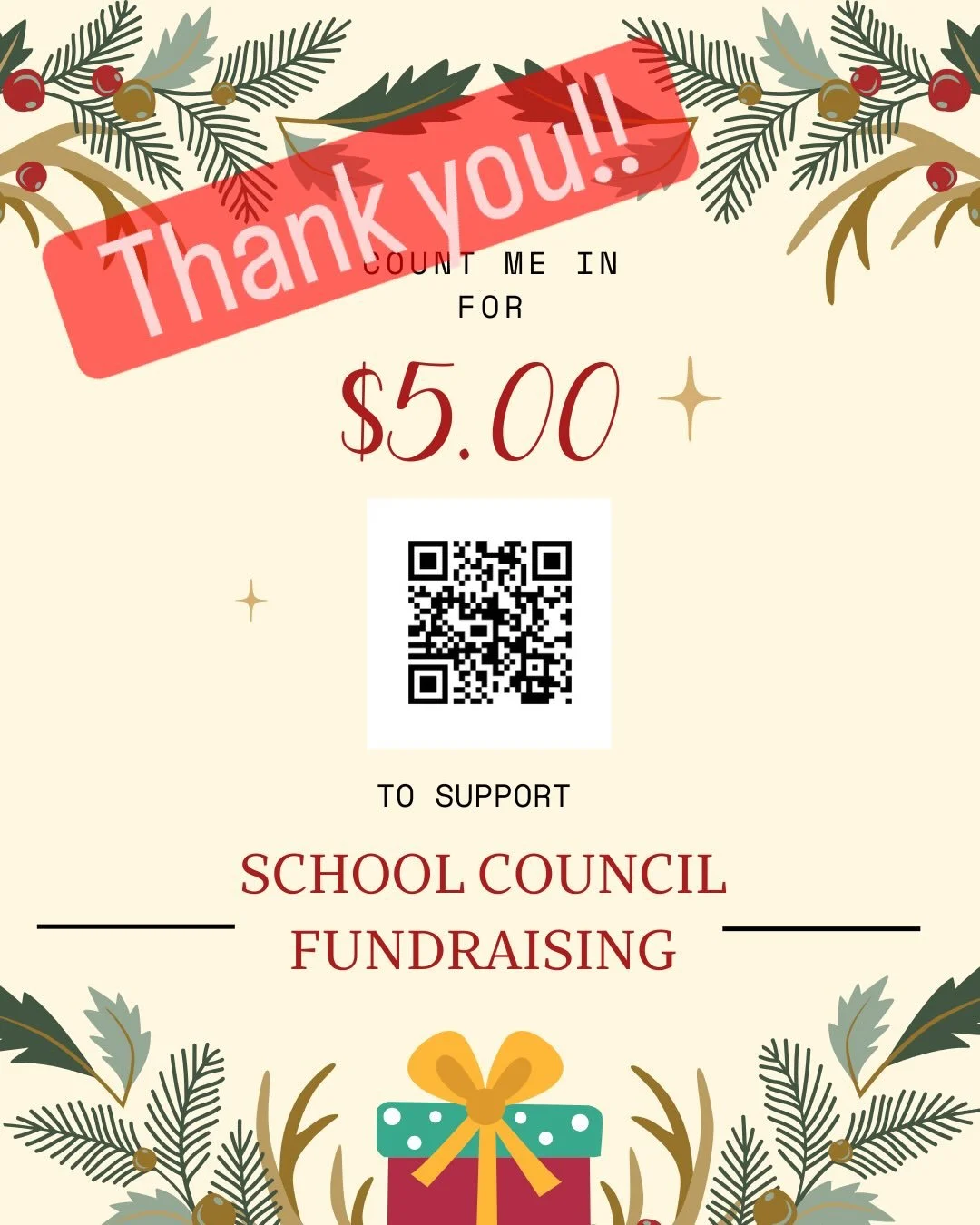 🎉Thank you!!🎉. Thanks so much to all of the kindie families that supported our hot chocolate and candy cane fundraiser!
We know the reception in the gym was awful. So if you were still looking to donate the QR codes are all here! Great work by all 