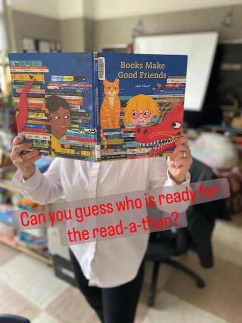 Countdown to the read-a-thon continues&hellip; can you guess who has been caught reading?