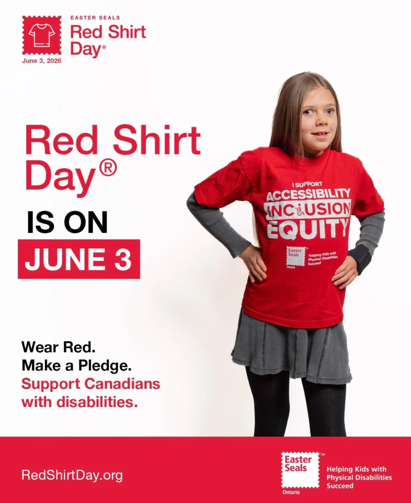 BOWMORE! On Wednesdays, we wear red &hellip;. this Wednesday is Red Shirt Day of Action For Accessibility and Inclusion! ❤️ It is part of National Accessibility Week (May 31-June 6) an initiative started by Easter Seals to raise awareness and show su