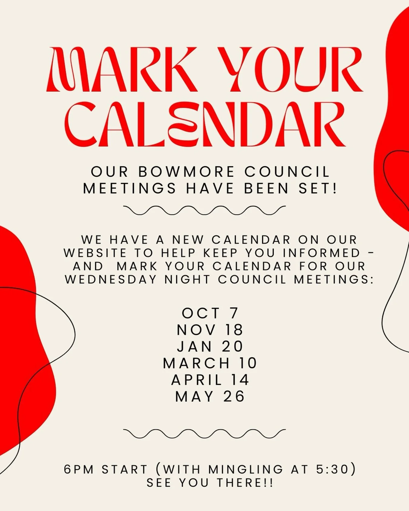 We can&rsquo;t wait to see you all at our next Council Meeting. They are open to all caregivers in the Bowmore community - and are an opportunity to hear updates from the Council as well as our fantastic admin team. We will circulate RSVPs closer to 