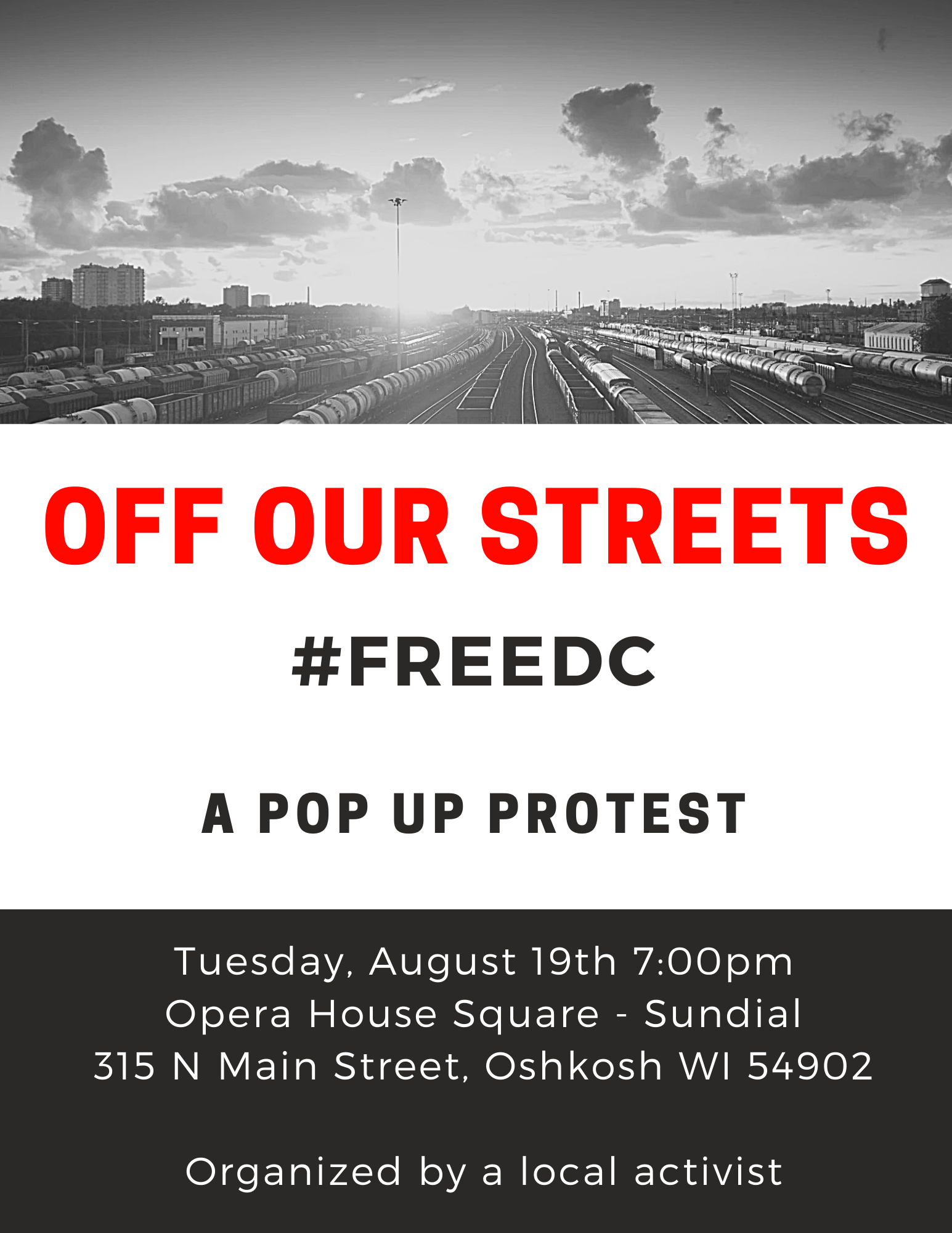 #FREEDC Pop Up Protest