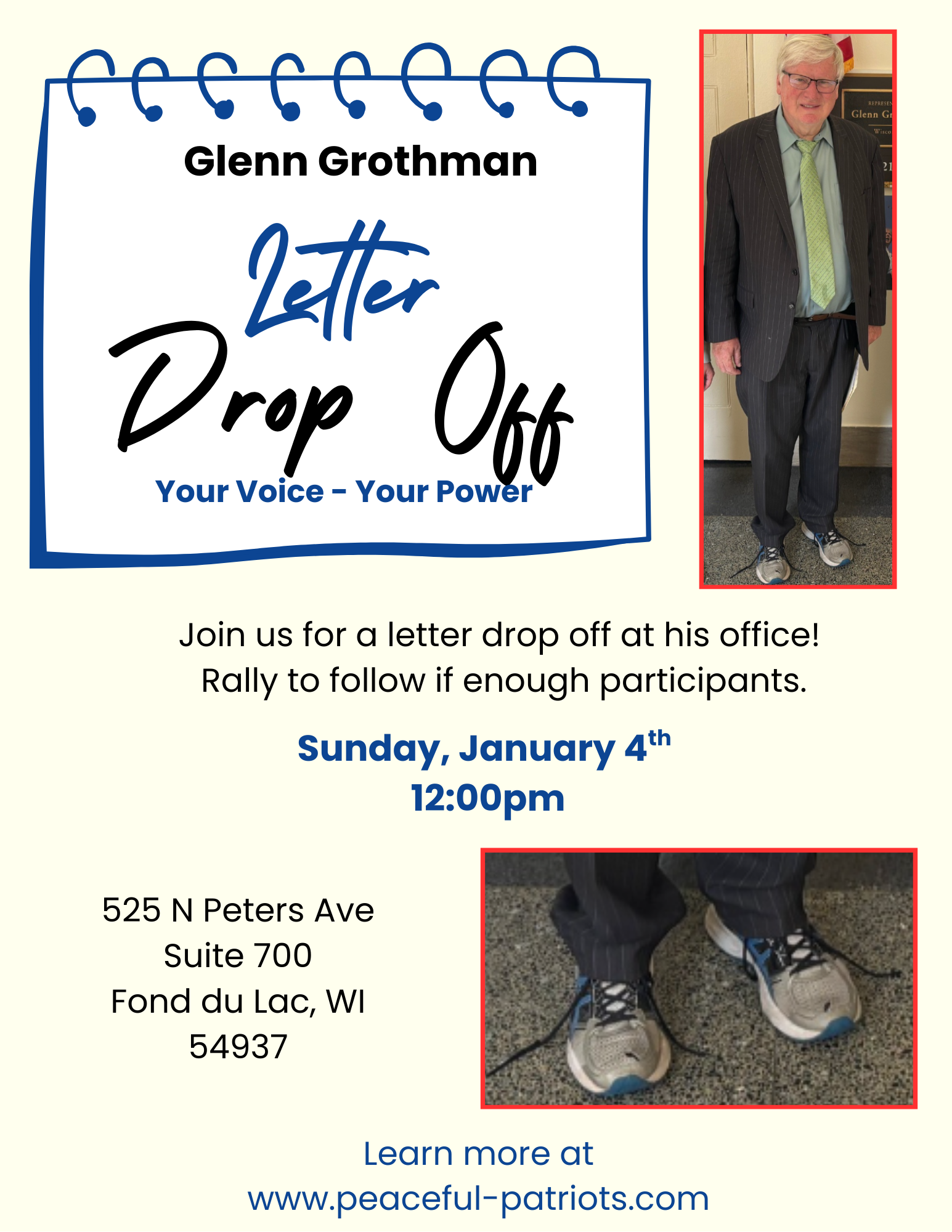 Glenn Grothman Letter Drop Off
