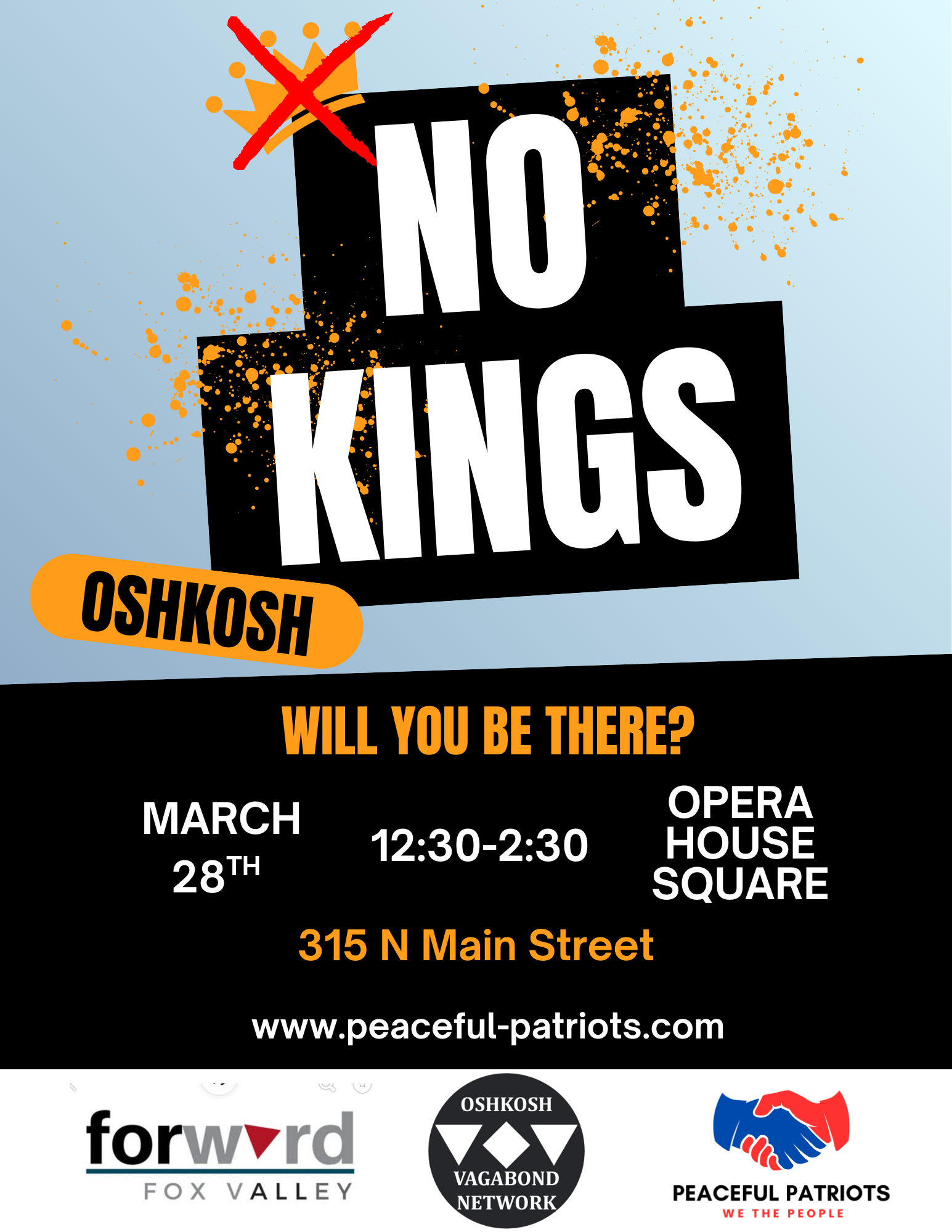 NO KINGS OSHKOSH