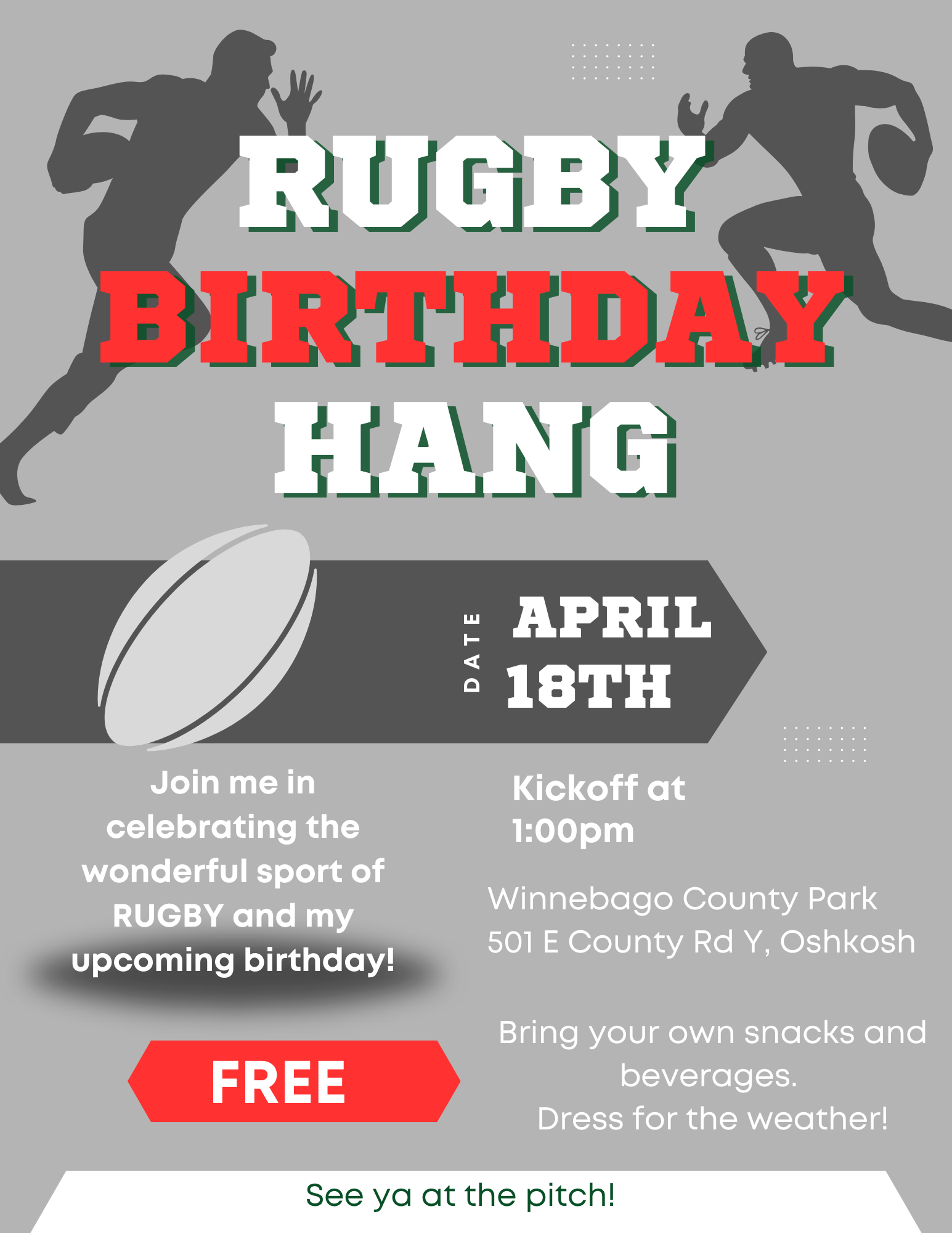 Rugby Birthday Hang