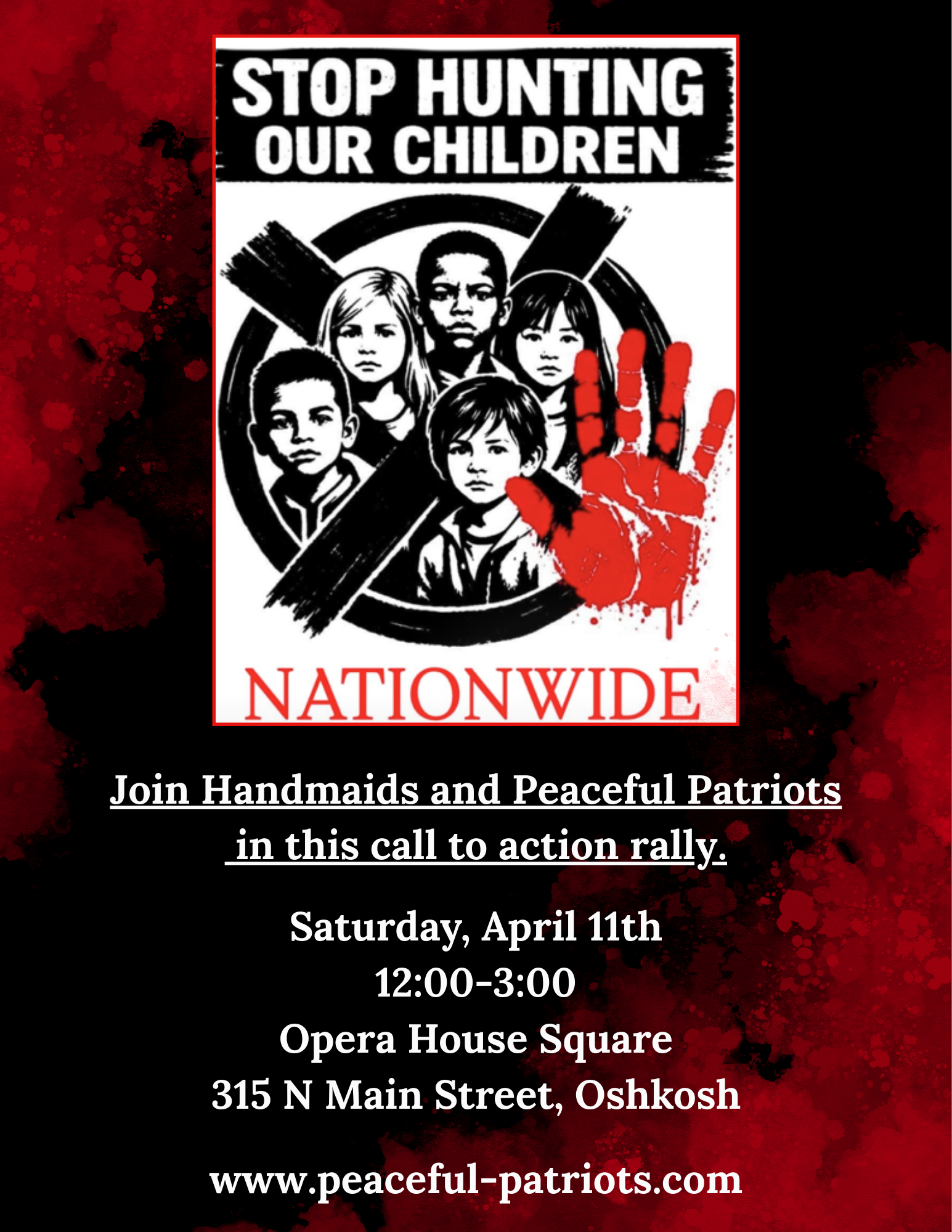 Stop Hunting Our Children - Nationwide Rally