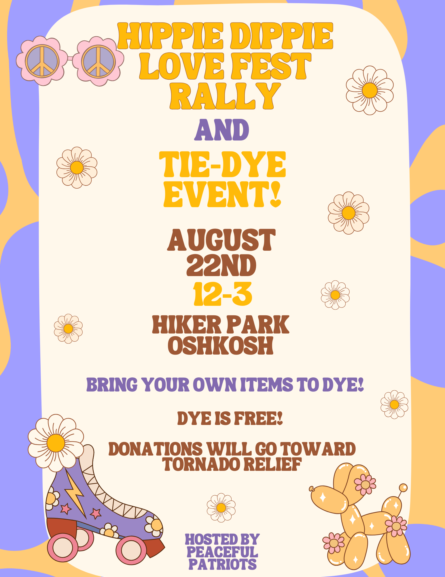 Hippie Love Fest and Tie Dye Event!