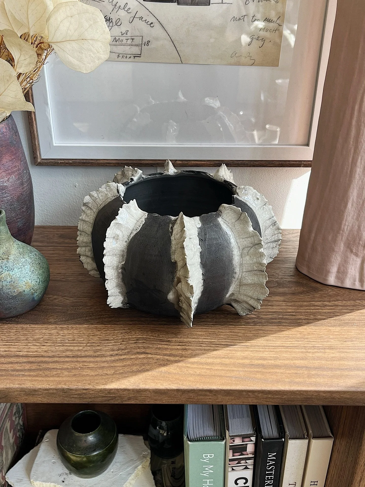 Raku piece inspired by movement.

#raku #rakupottery #wheelthrownceramics #wheelthrownandaltered #canadianceramics