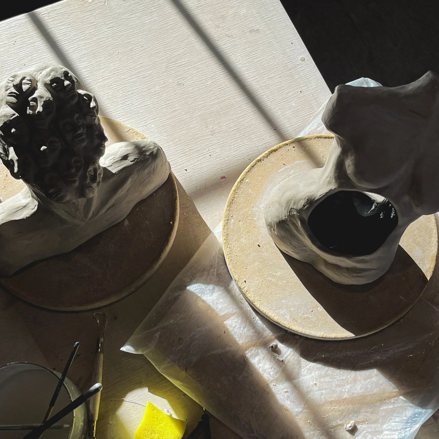 This past week as an artist in residence allowed me to step away from production and focus on sculptural work. Thank you @homerwatsonhouse for having me!