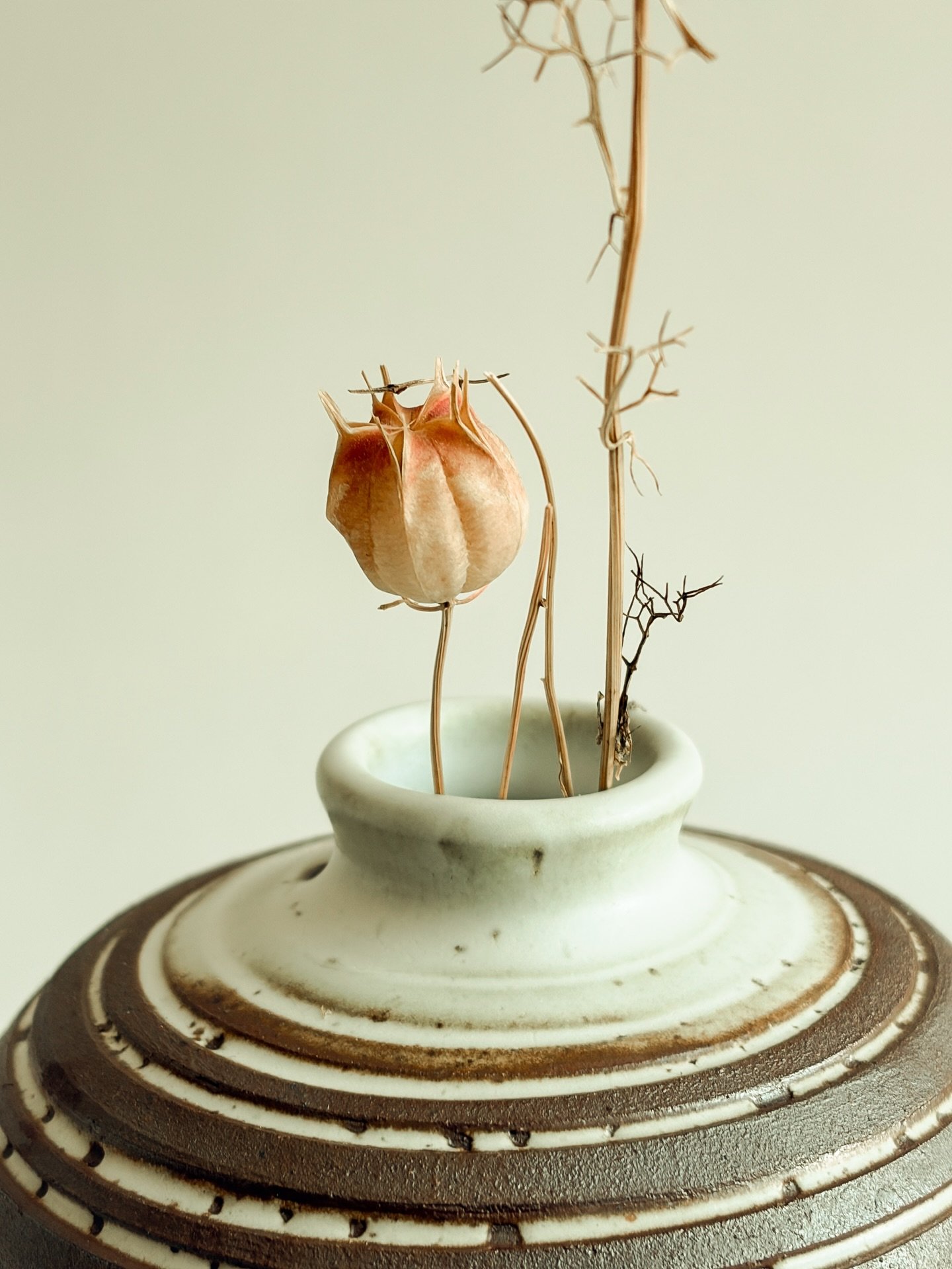 Trying to slow down long enough to photograph my work before it finds a home. Here&rsquo;s a close up of a textured bud vase. A handful of them will be available soon.