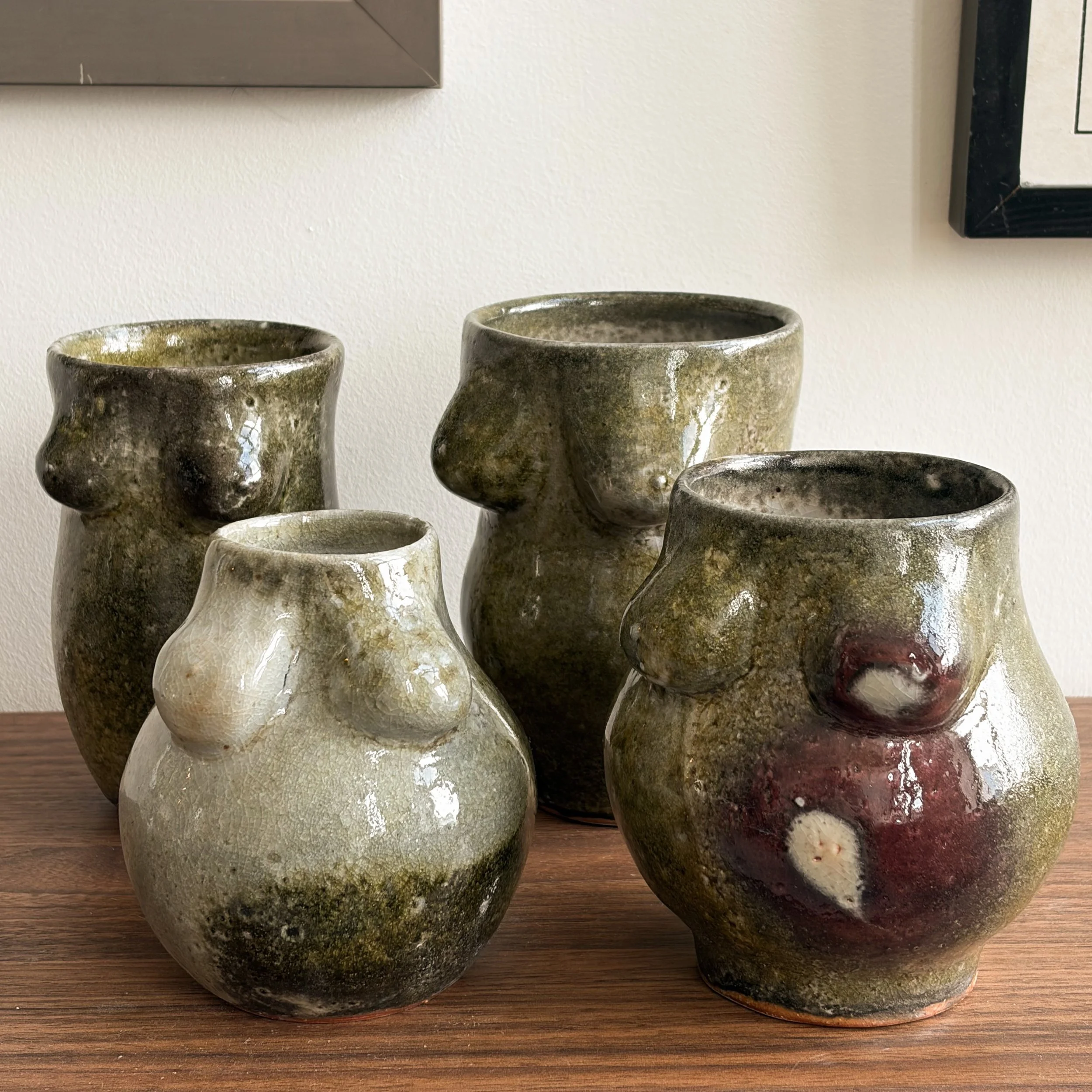 An appreciation of the body.

I&rsquo;ll be bringing these pieces and more to Royal City Park this weekend for the Guelph Pottery Market, 10&ndash;4 Saturday and Sunday.