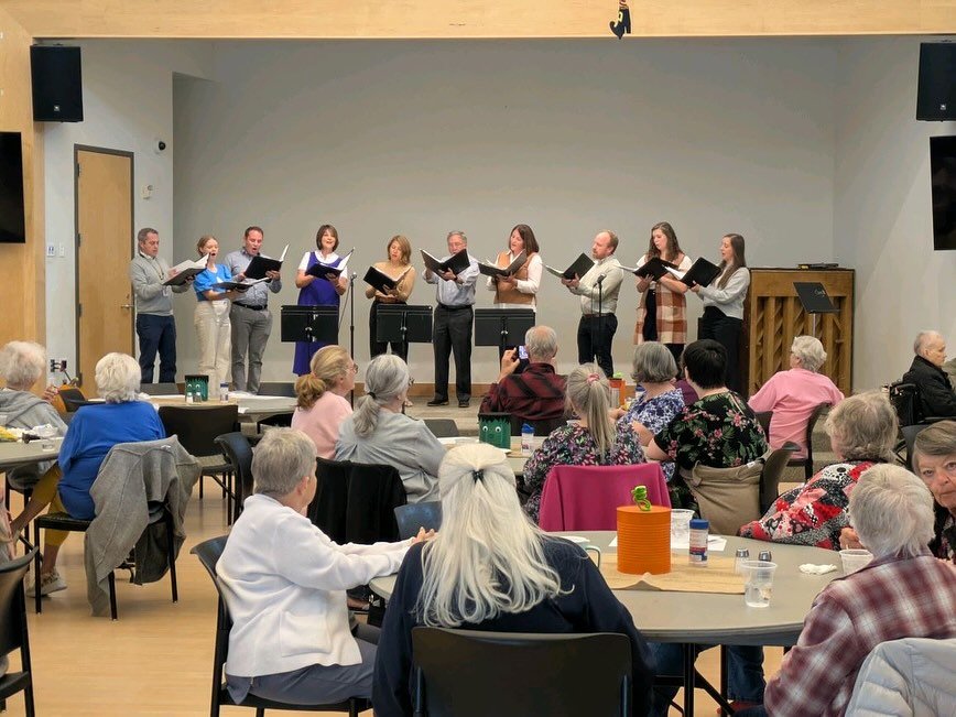 We loved performing at the Wasatch Senior center on Thursday&hellip; and our dress rehearsal at UVU Wasatch Campus was wonderful! So excited to see you this weekend! Swipe to the second slide to hear a sneak peek of &ldquo;My Shepherd Will Supply My 
