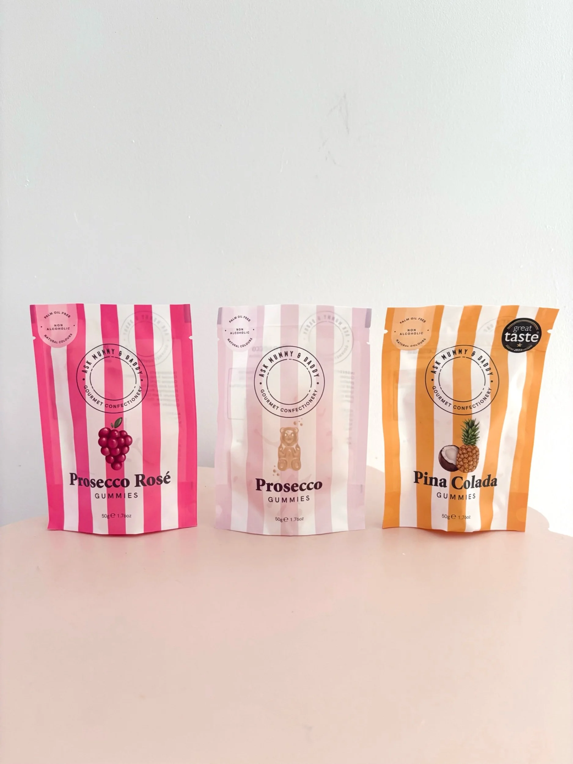 Ask Mummy & Daddy Gourmet Confectionery Prosecco Rosé Gummies - Flor Florals - Cairns Florist, Flower Delivery Cairns - ,Same day flower delivery Cairns.