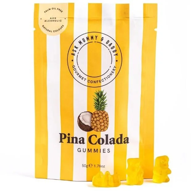 Ask Mummy & Daddy Gourmet Confectionery Pina Colada Flavoured Gummies - Flor Florals - Cairns Florist, Flower Delivery Cairns - ,Same day flower delivery Cairns.