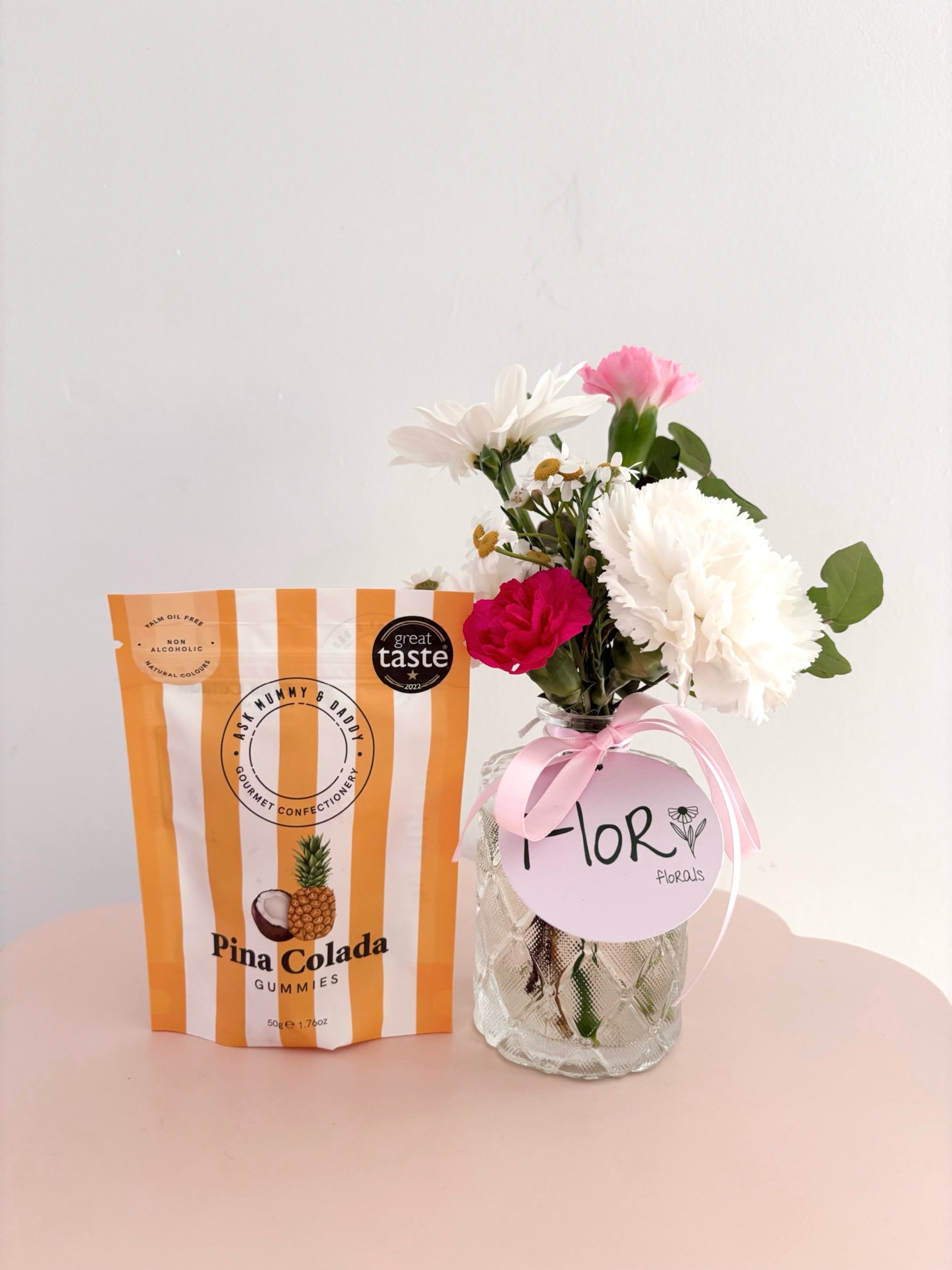 Ask Mummy & Daddy Gourmet Confectionery Pina Colada Flavoured Gummies - Flor Florals - Cairns Florist, Flower Delivery Cairns - ,Same day flower delivery Cairns.