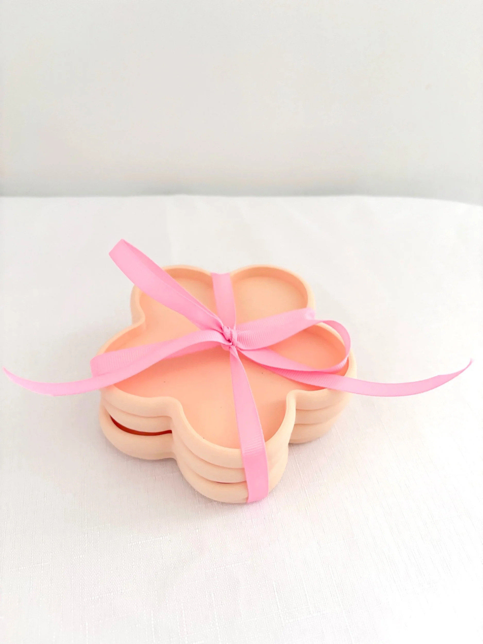 Flor Coaster set - peach - Flor Florals - Cairns Florist, Flower Delivery Cairns - ,Same day flower delivery Cairns.