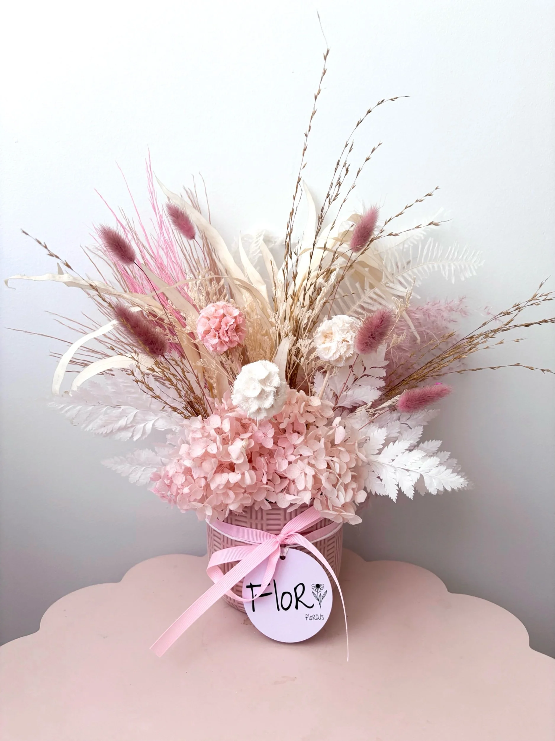 Blush Beauty dried arrangement - SOLD - Flor Florals - Cairns Florist, Flower Delivery Cairns - ,Same day flower delivery Cairns.