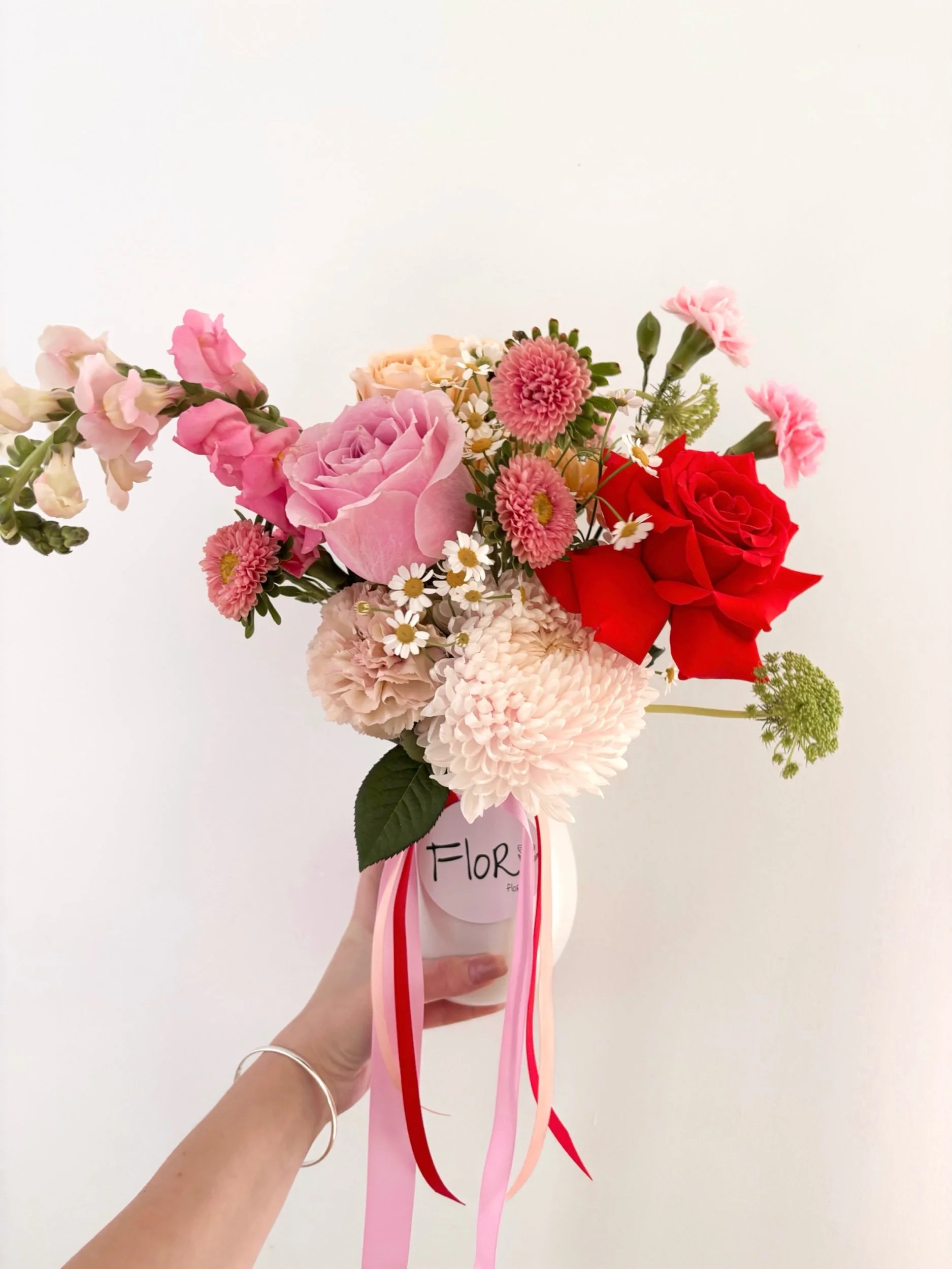 VALENTINE'S DAY POSY JAR ❤️ - Flor Florals - Cairns Florist, Flower Delivery Cairns - ,Same day flower delivery Cairns.