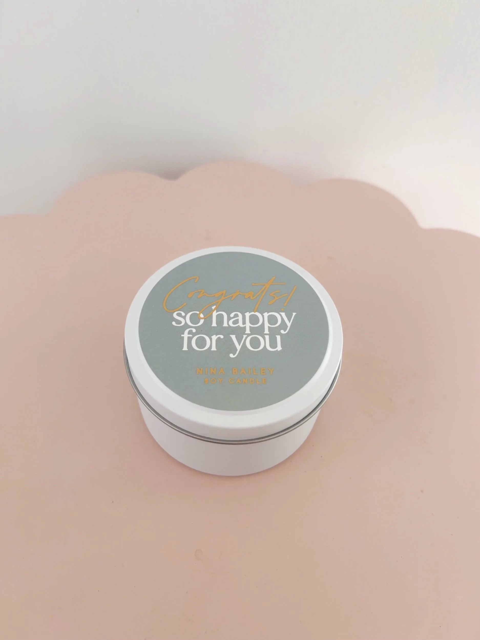 CONGRATS SO HAPPY FOR YOU - QUOTE SOY CANDLE by Nina Bailey (Copy) - Flor Florals - Cairns Florist, Flower Delivery Cairns - ,Same day flower delivery Cairns.