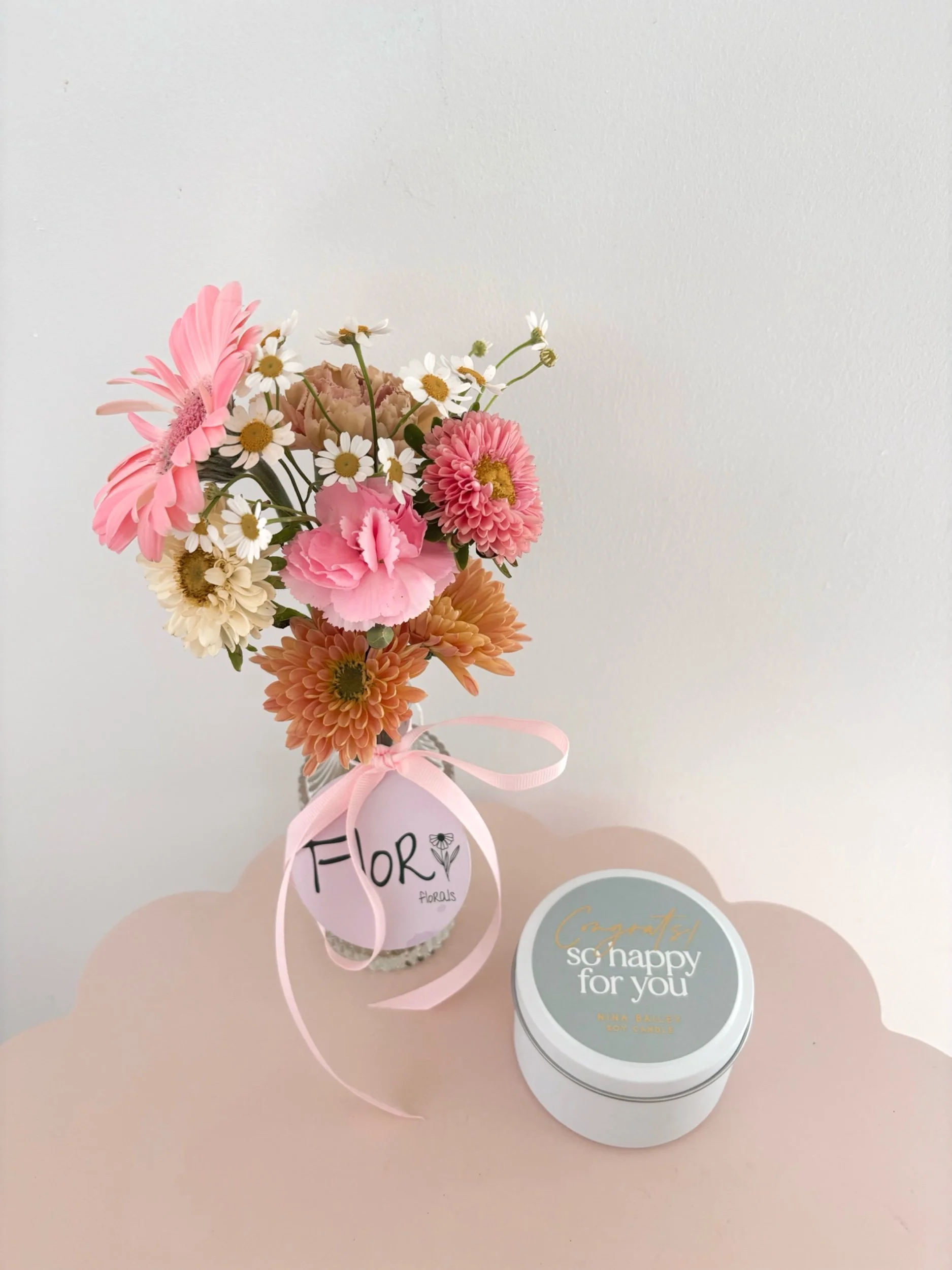 CONGRATS SO HAPPY FOR YOU - QUOTE SOY CANDLE by Nina Bailey (Copy) - Flor Florals - Cairns Florist, Flower Delivery Cairns - ,Same day flower delivery Cairns.