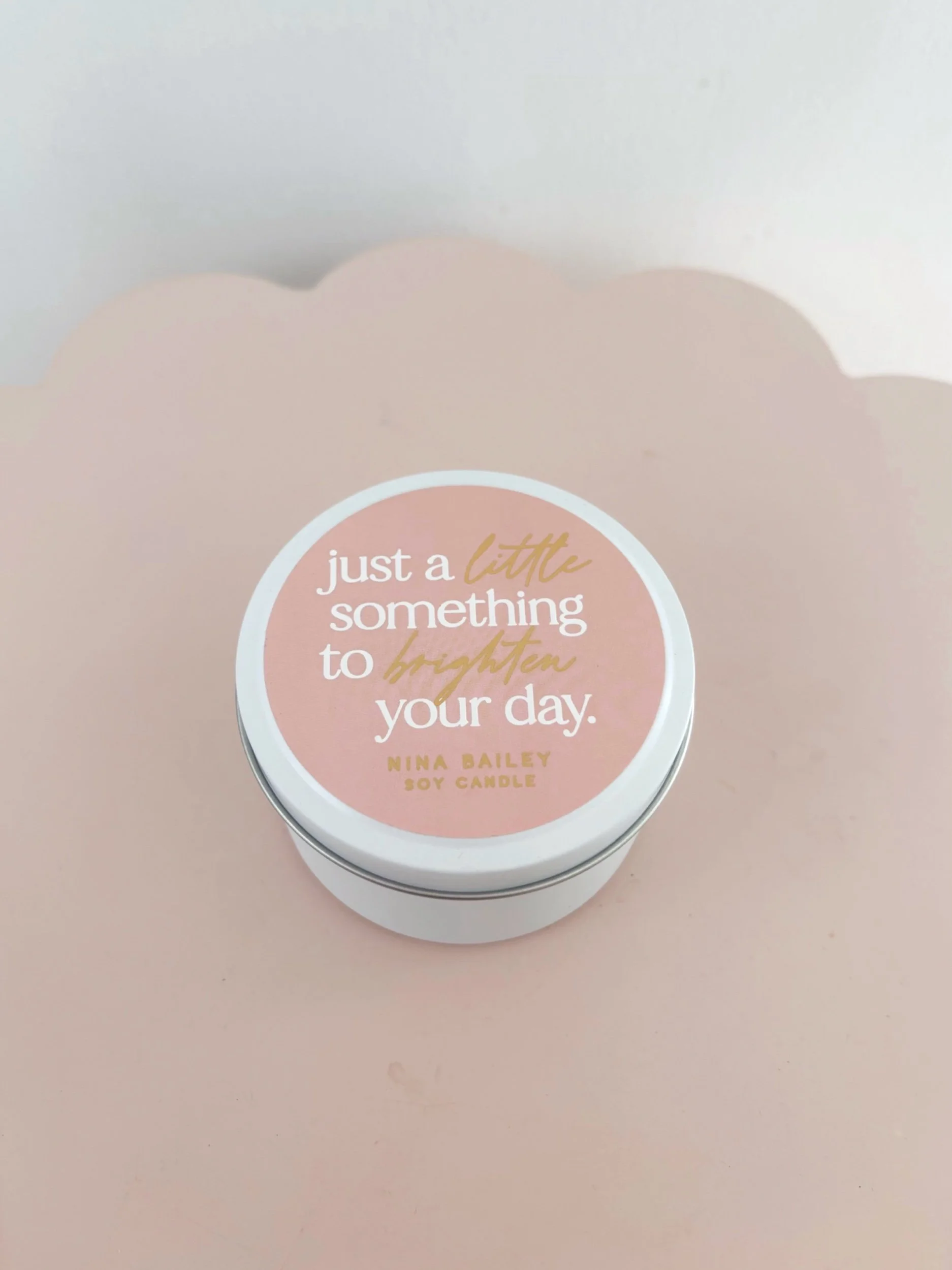 JUST A LITTLE SOMETHING - QUOTE SOY CANDLE by Nina Bailey - Flor Florals - Cairns Florist, Flower Delivery Cairns - ,Same day flower delivery Cairns.