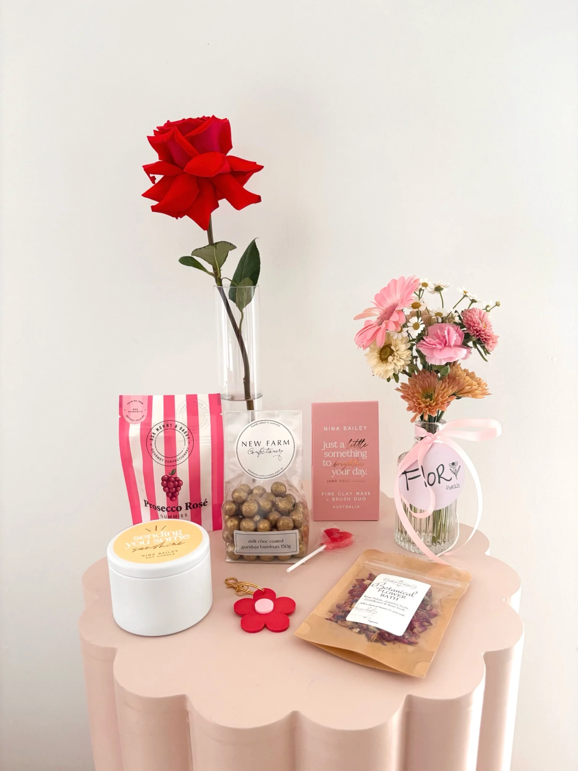 VALENTINE'S DAY - Flor Flower Key Chain. - Flor Florals - Cairns Florist, Flower Delivery Cairns - ,Same day flower delivery Cairns.