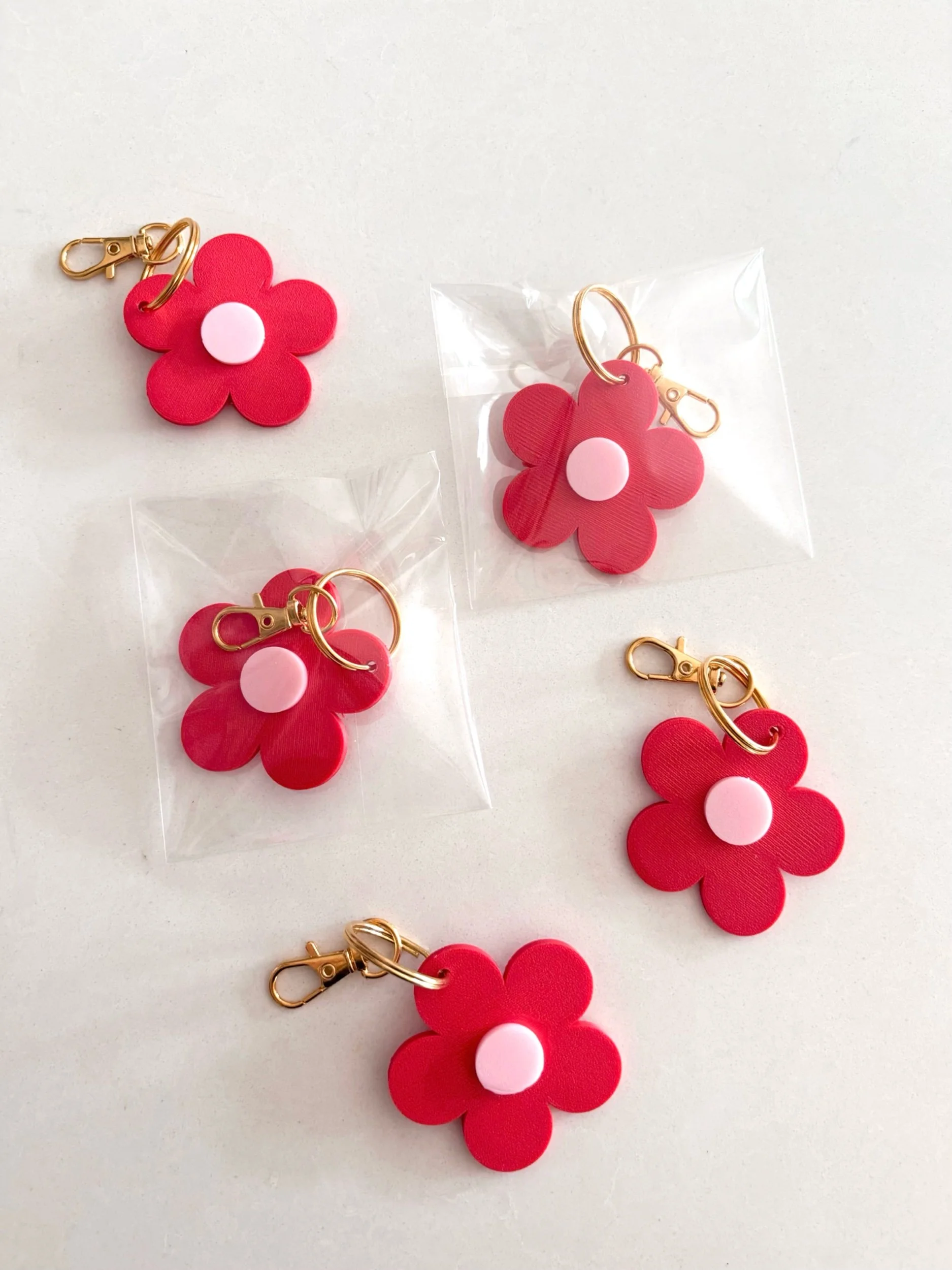 VALENTINE'S DAY - Flor Flower Key Chain.