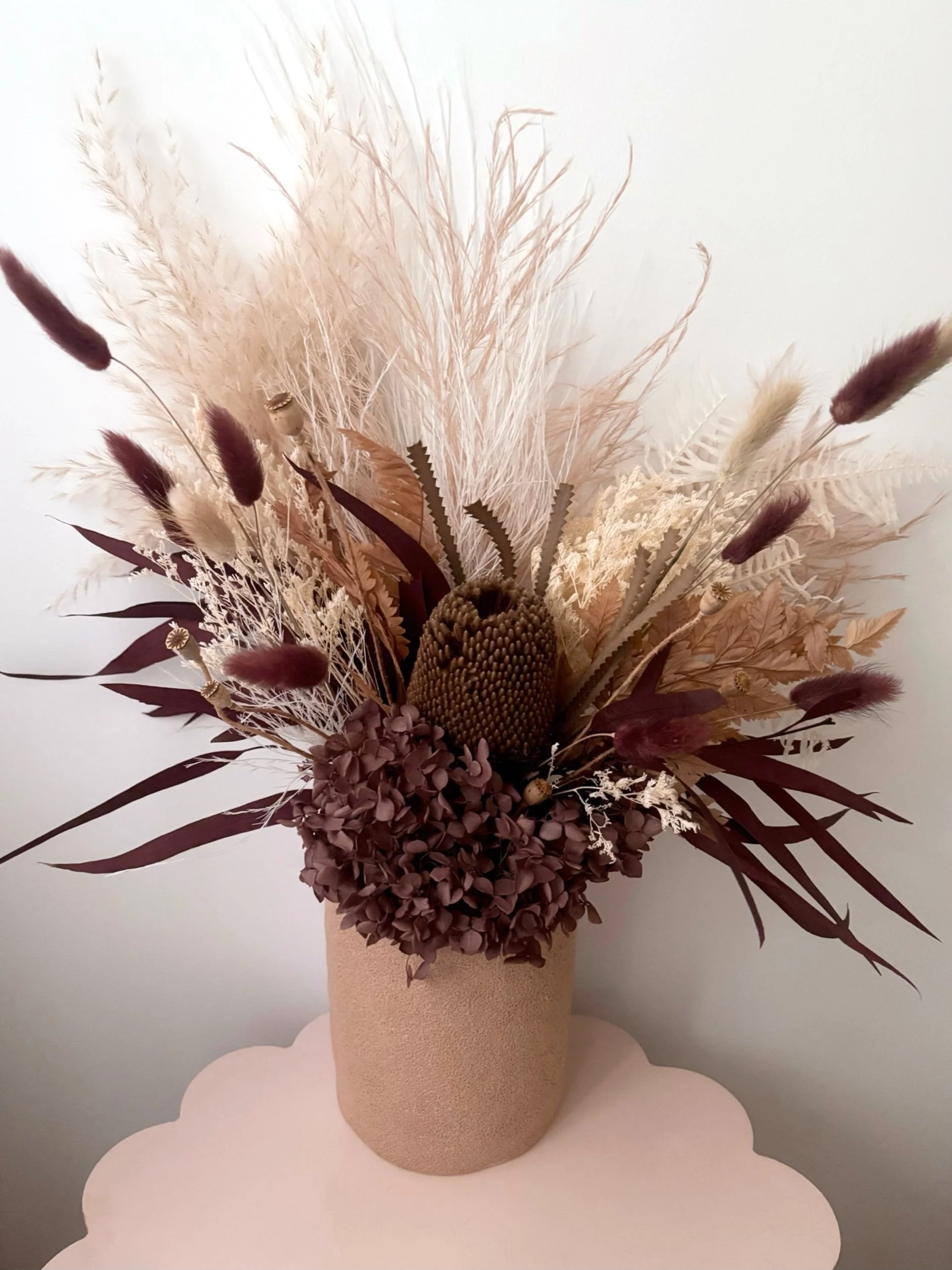 Mocha Dried Arrangement - Flor Florals - Cairns Florist, Flower Delivery Cairns - ,Same day flower delivery Cairns.