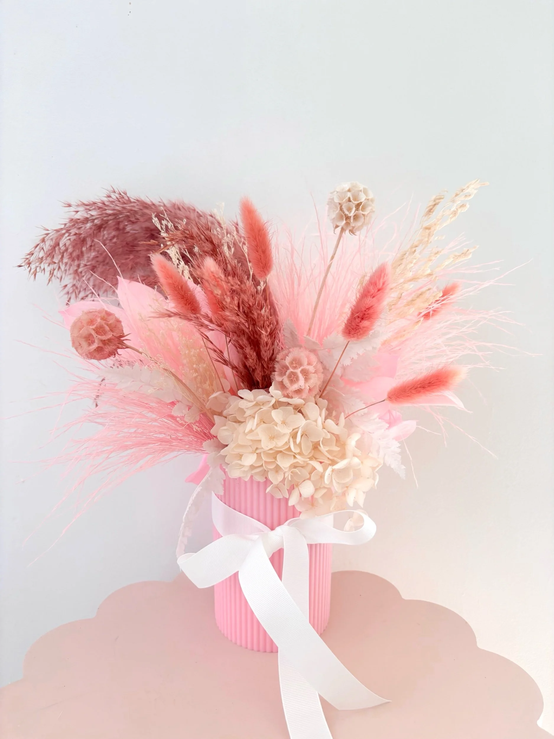 Pink Pink Dried Arrangement - Flor Florals - Cairns Florist, Flower Delivery Cairns - ,Same day flower delivery Cairns.