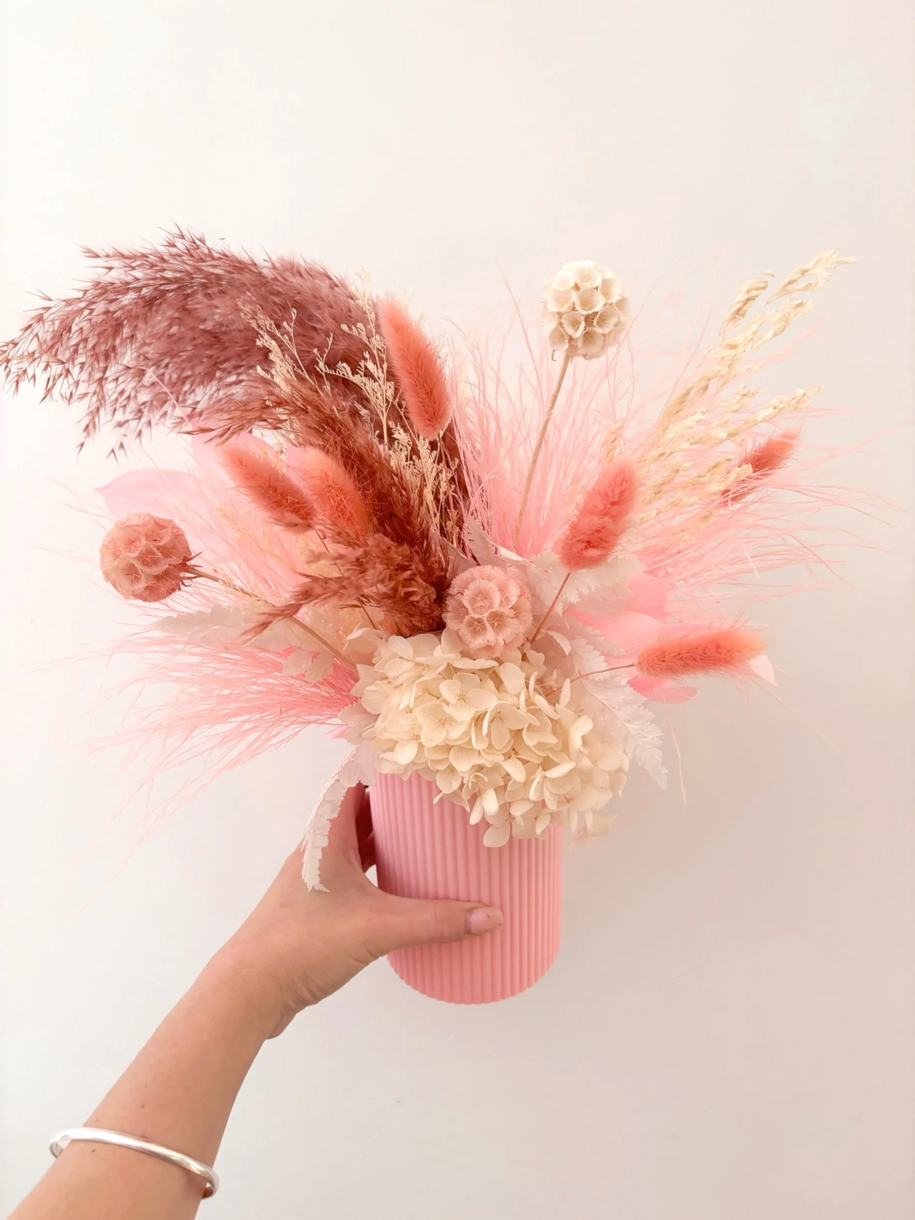Pink Pink Dried Arrangement - Flor Florals - Cairns Florist, Flower Delivery Cairns - ,Same day flower delivery Cairns.