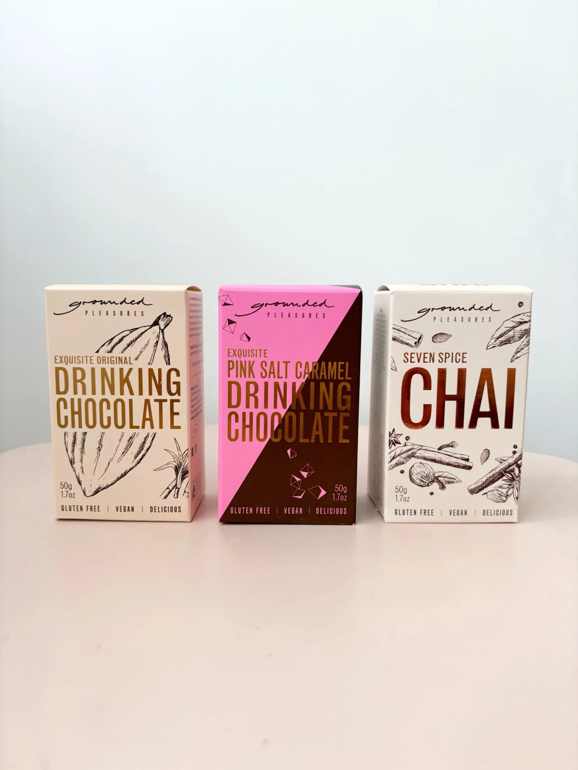 PINK SALT CARAMEL Drinking Chocolate - Grounded Pleasures - Flor Florals - Cairns Florist, Flower Delivery Cairns - ,Same day flower delivery Cairns.