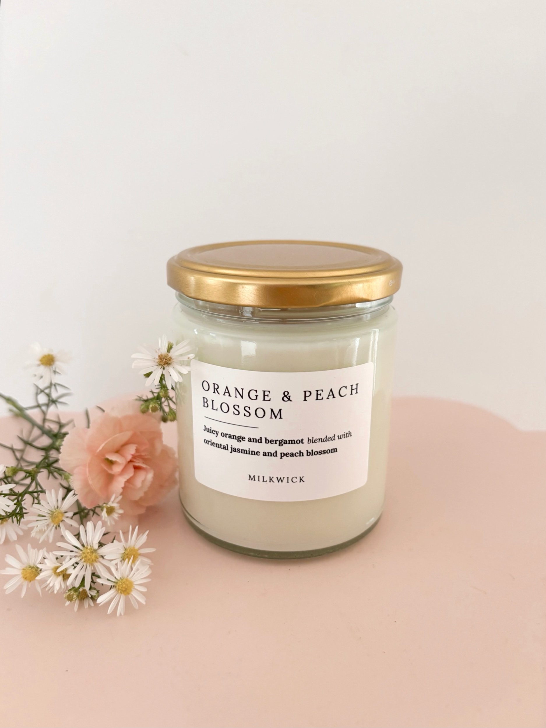 CANDLE - Orange and peach blossom | Milkwick - Flor Florals - Cairns Florist, Flower Delivery Cairns - ,Same day flower delivery Cairns.