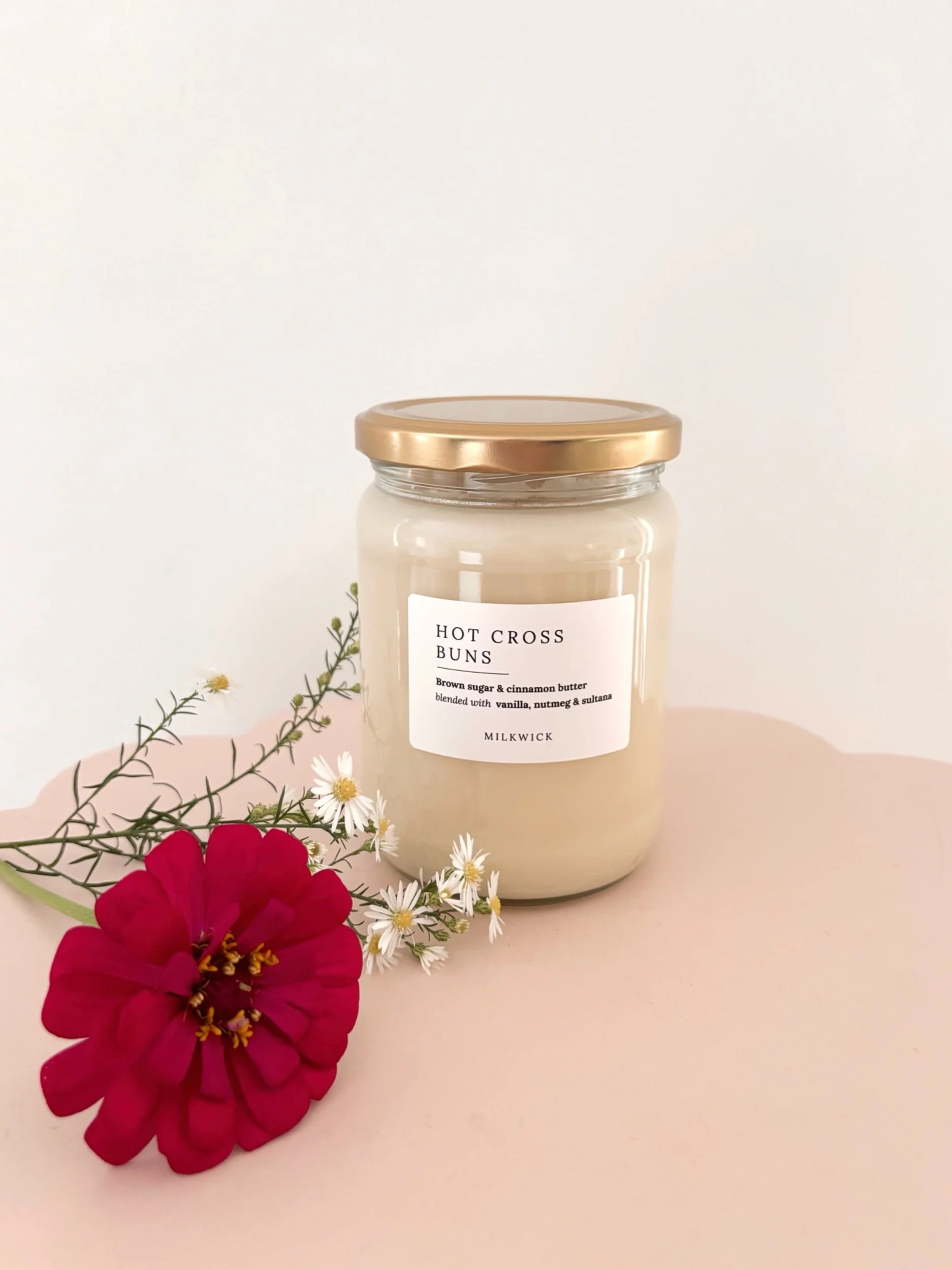 CANDLE- Hot Cross Buns | Milkwick - Flor Florals - Cairns Florist, Flower Delivery Cairns - ,Same day flower delivery Cairns.