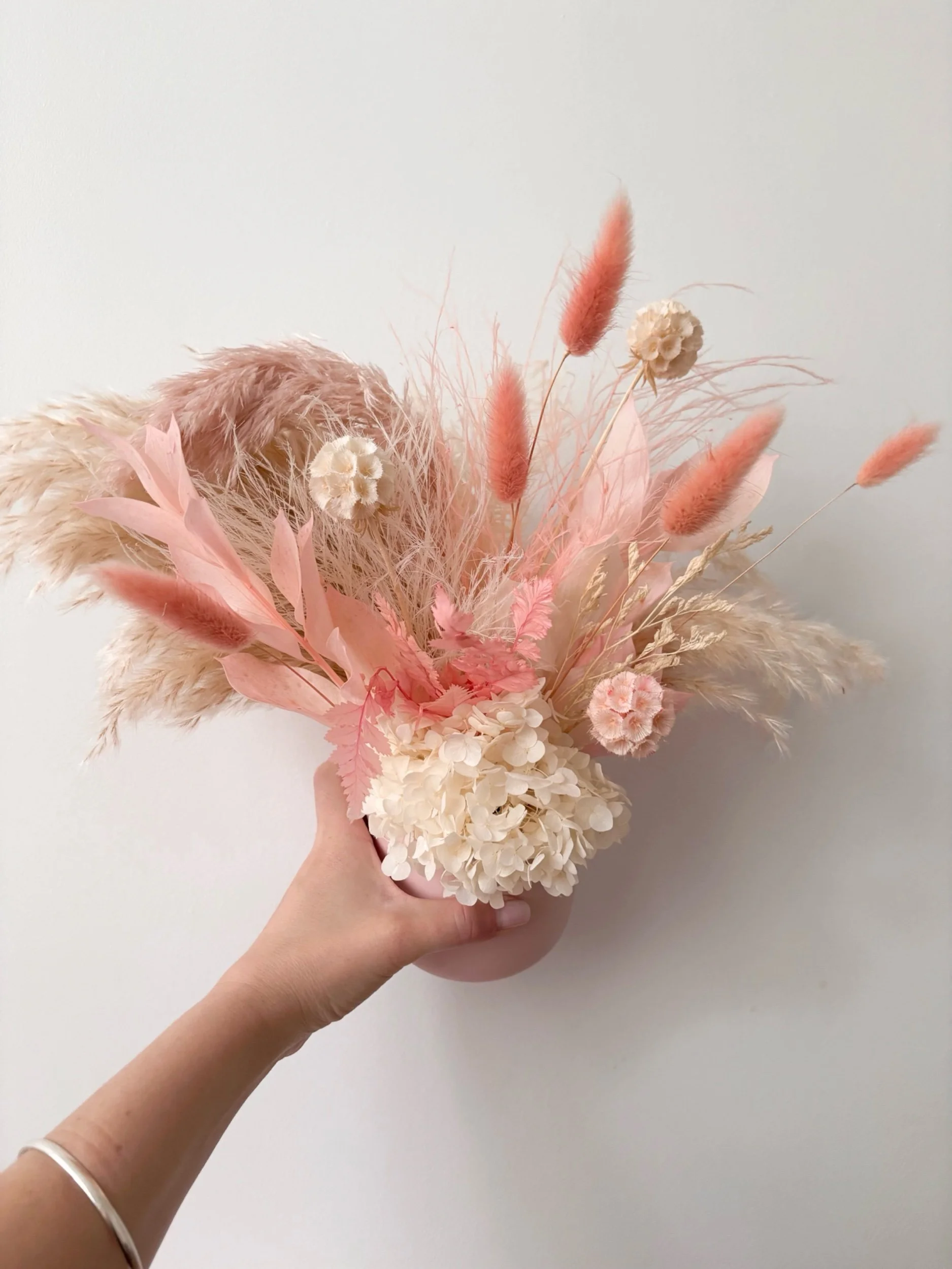Pretty Pink Dried Arrangement - Flor Florals - Cairns Florist, Flower Delivery Cairns - ,Same day flower delivery Cairns.