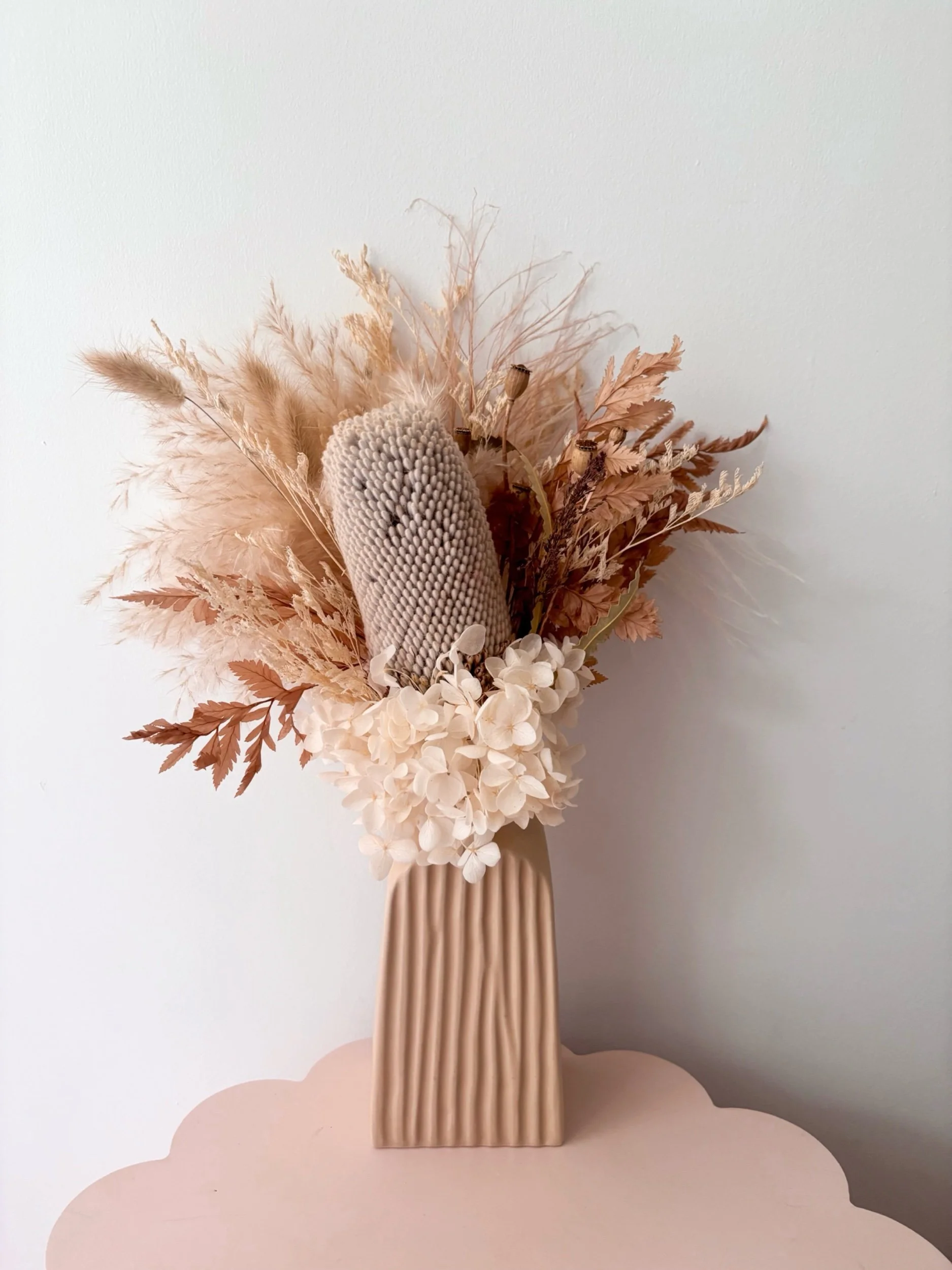 Mocha Dried Arrangement - SOLD - Flor Florals - Cairns Florist, Flower Delivery Cairns - ,Same day flower delivery Cairns.